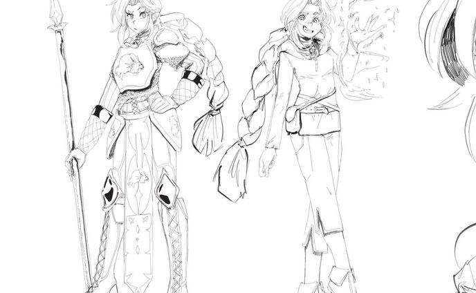 Kiera Lavis House of Eden Webmanga Character Design