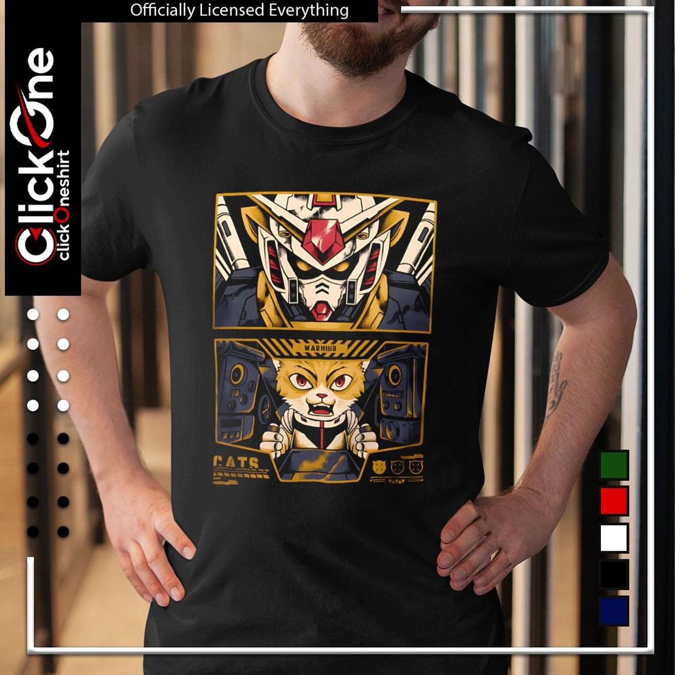Amuro The Cat – RX-78-2 Anime-Inspired Shirt-1