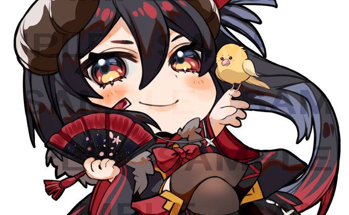 【Works】琴莉様代理キャラSDイラスト制作