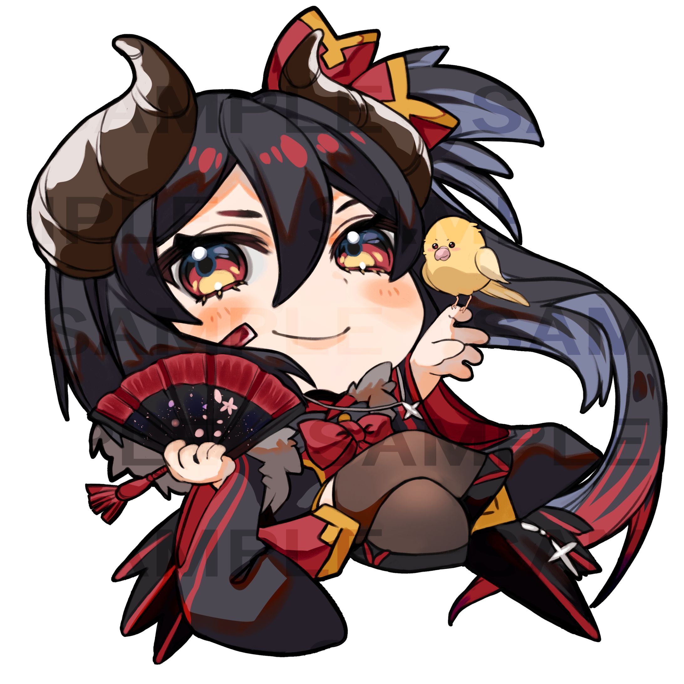 【Works】琴莉様代理キャラSDイラスト制作-1