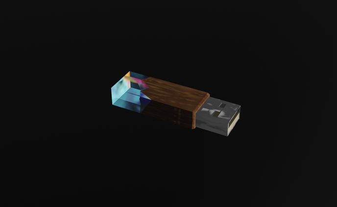 B　UVレジン　USB