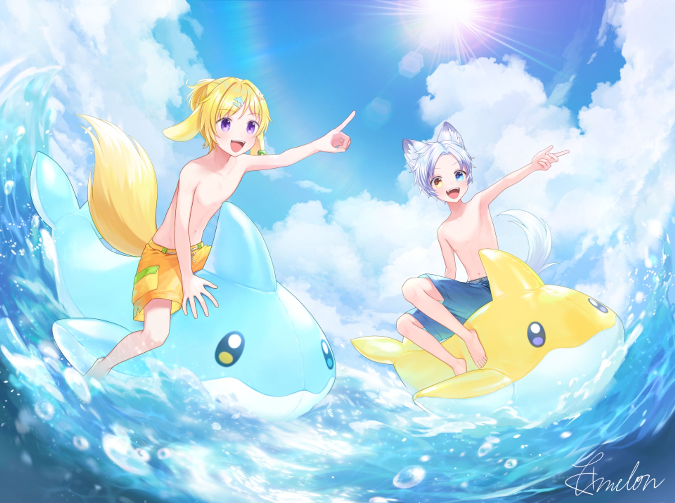 三玉春樹様/明月リル様｜イラスト-1