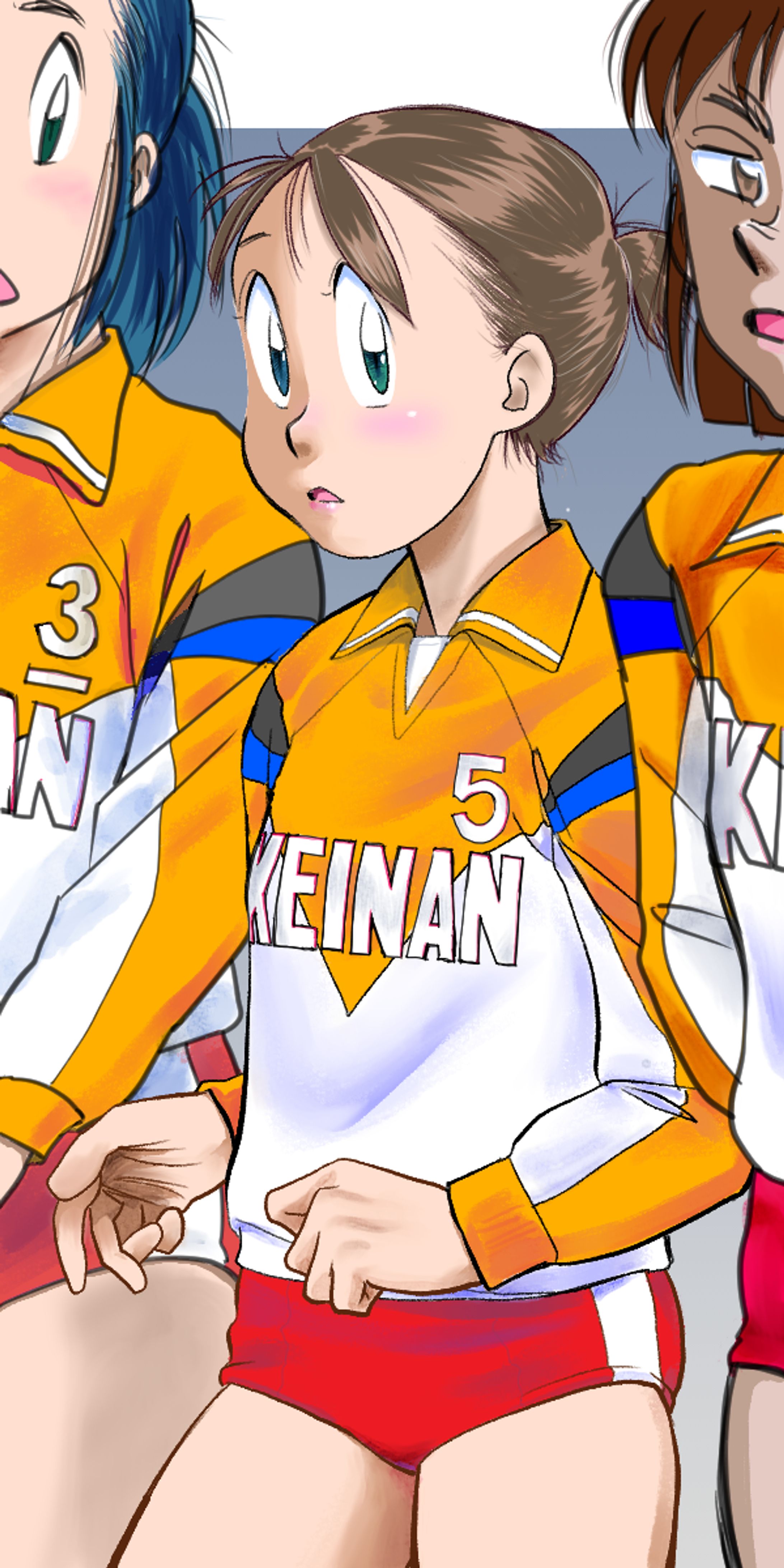 娘の試合を観戦中。-1