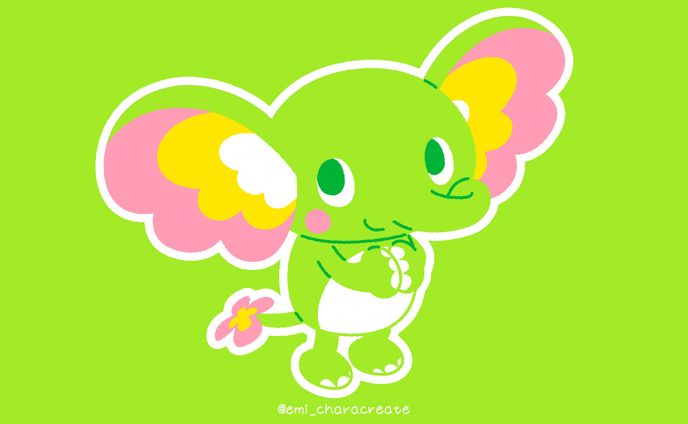 イラスト、キャラクターデザイン、背景付き