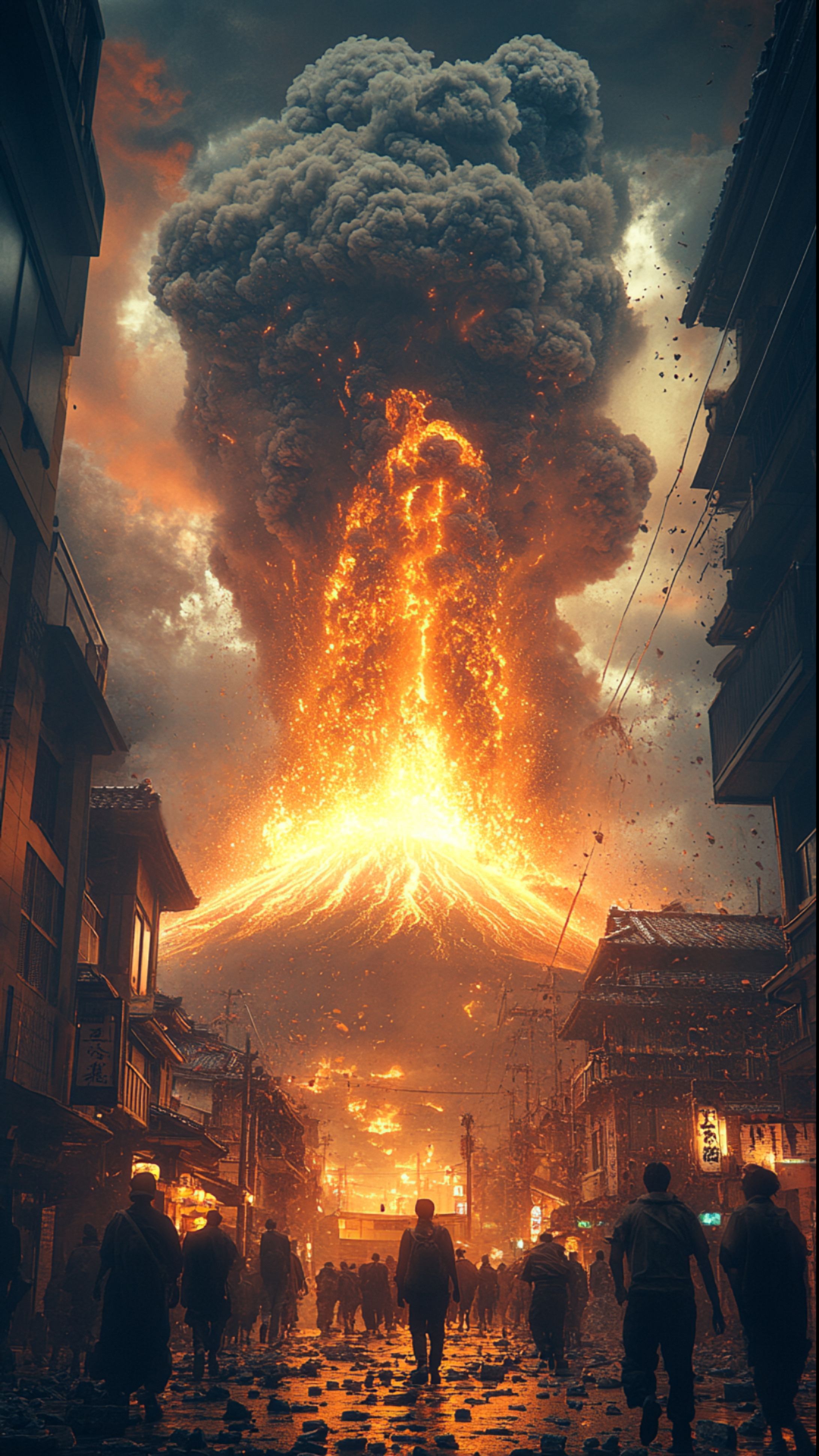 【画像生成】火山噴火-1