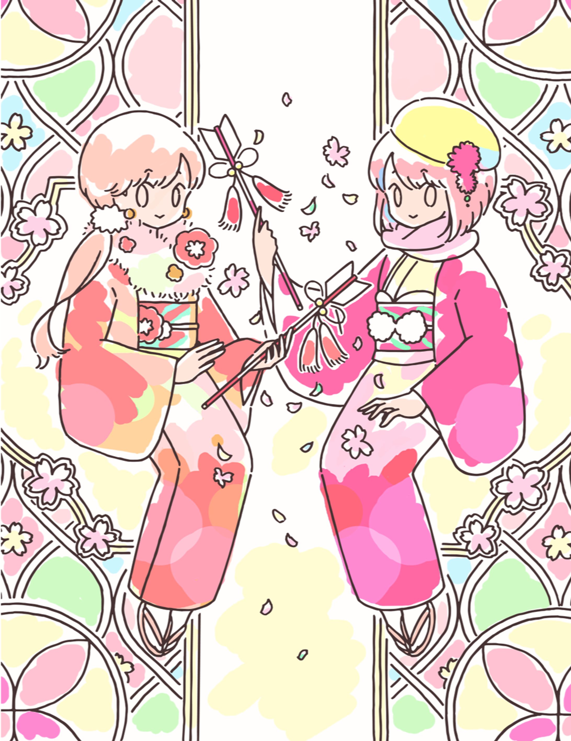 2019年 年賀状用イラスト-1