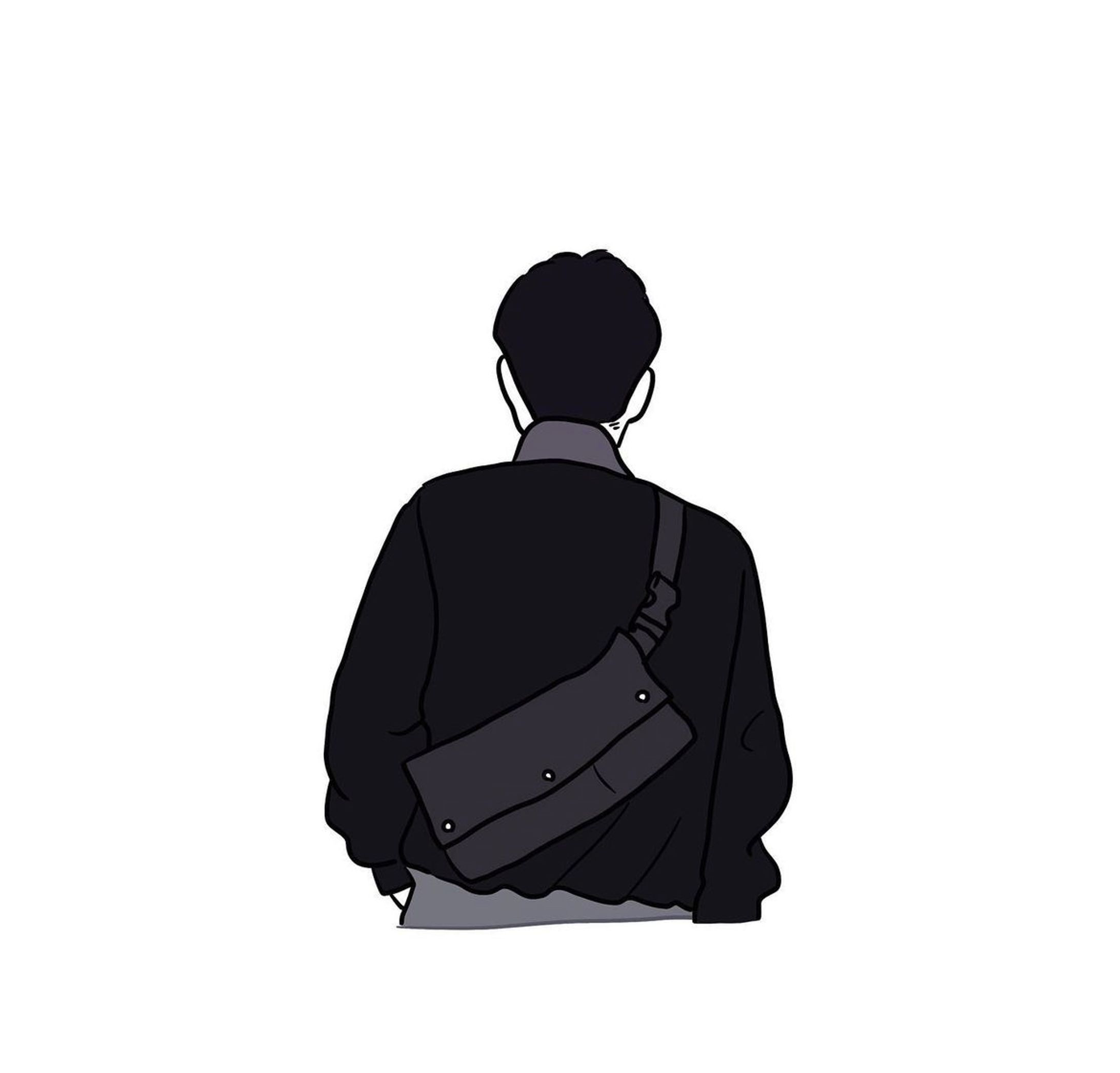 男性　後ろ姿-1