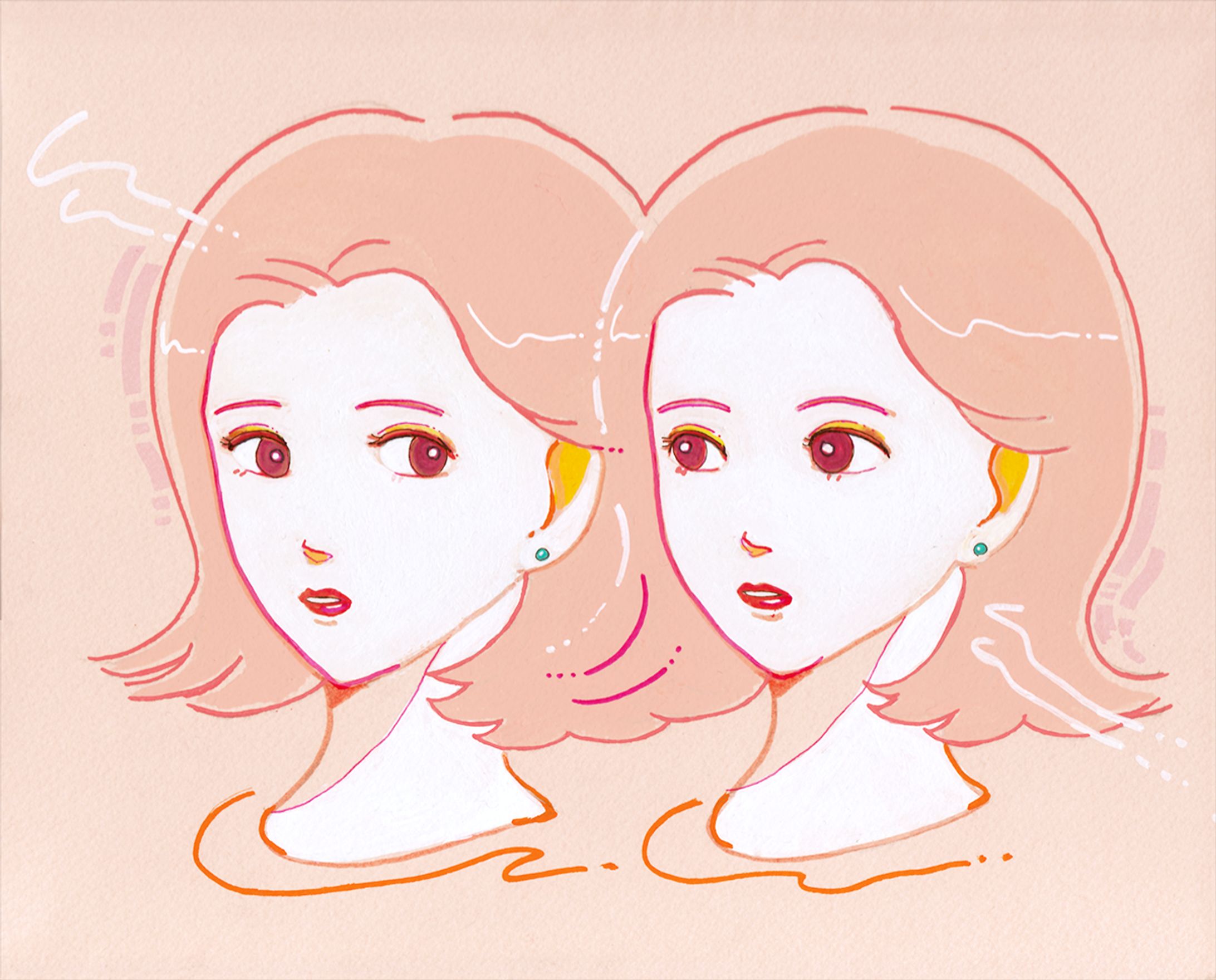 twins girls pink-1