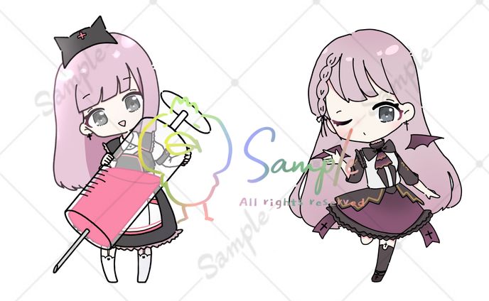 猫魔もか様　SDイラスト
