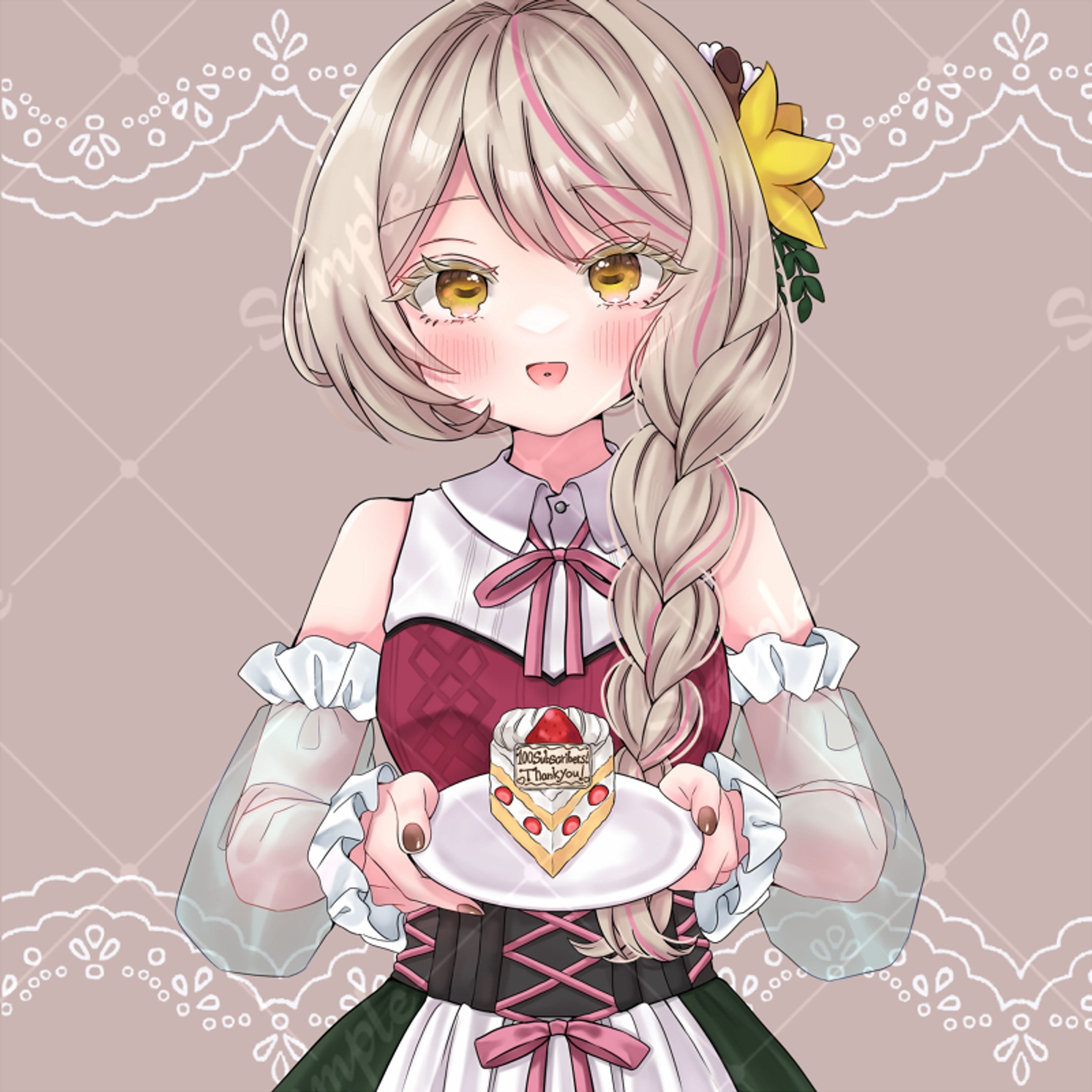 【ご依頼イラスト】 日蔭ものか様お祝い用イラスト-1