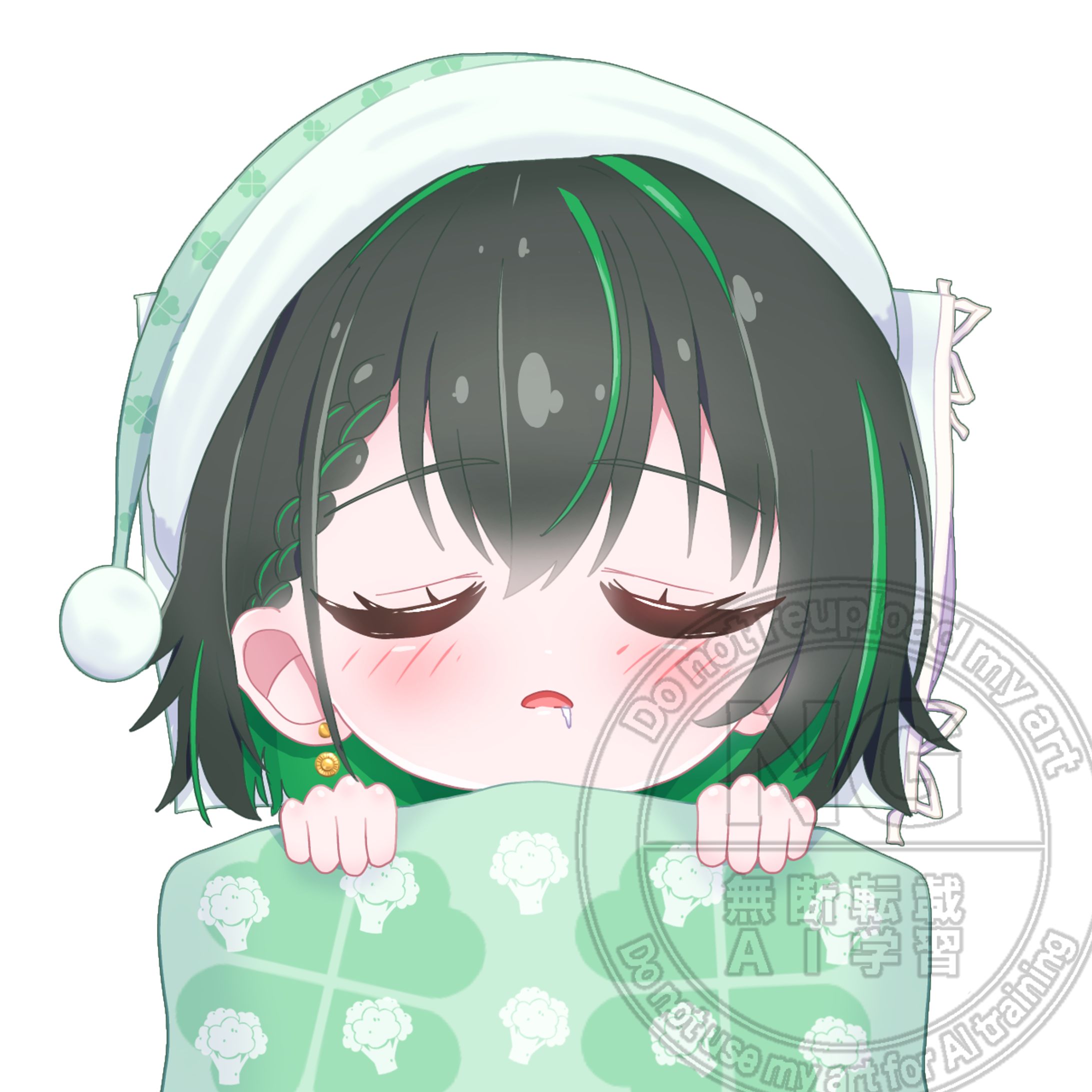 森白エダハ様　おやすみSDイラスト-1