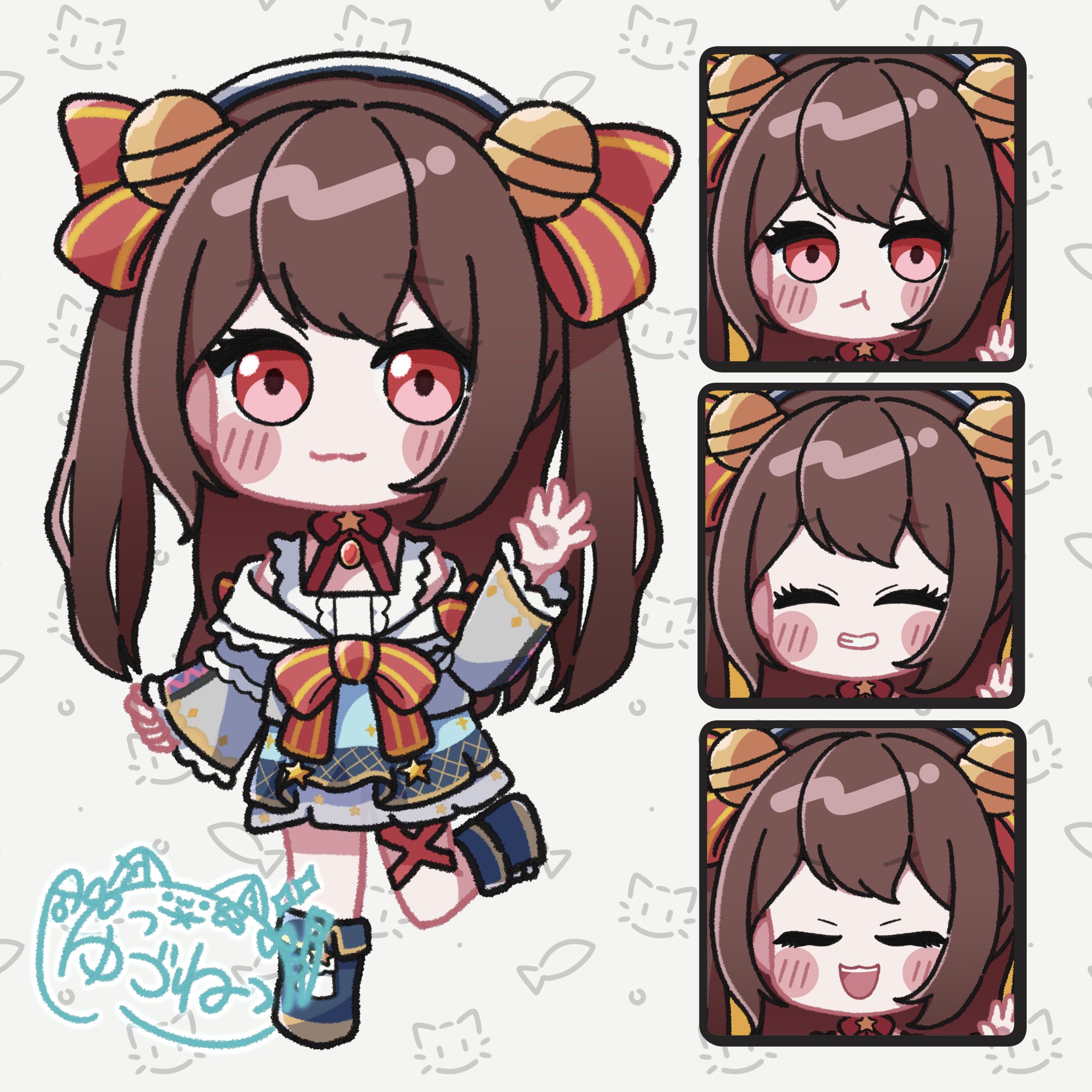 星雲すず様｜デフォルメ立ち絵-1