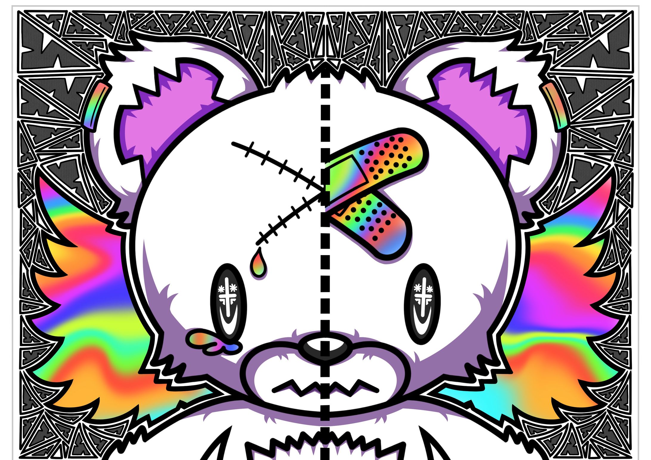 "Crying Bear"(White ver.)-1