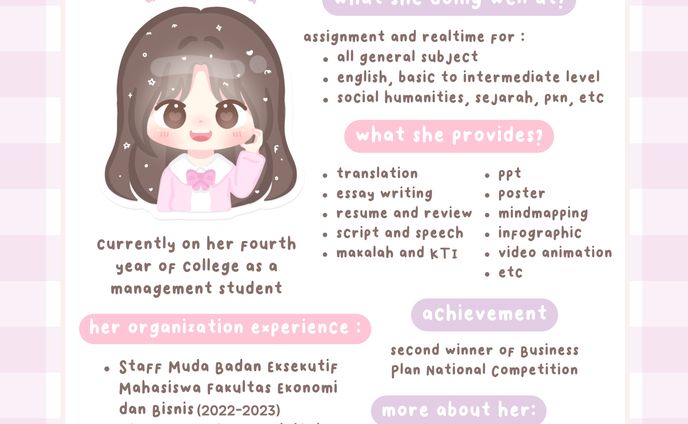 mini cv + pricelist 🤍