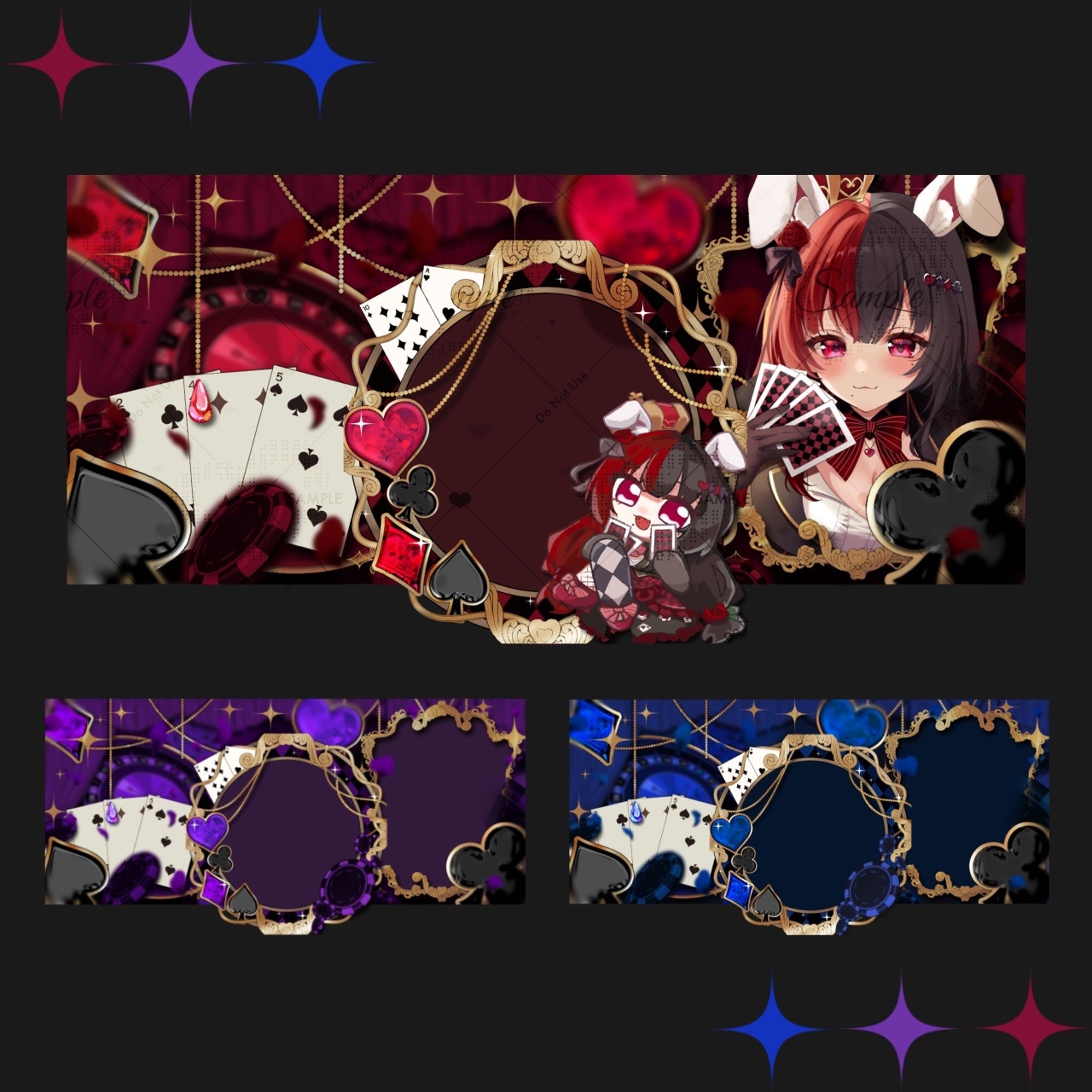 カジノ風 IRIAMヘッダー＆アイコンリング-1