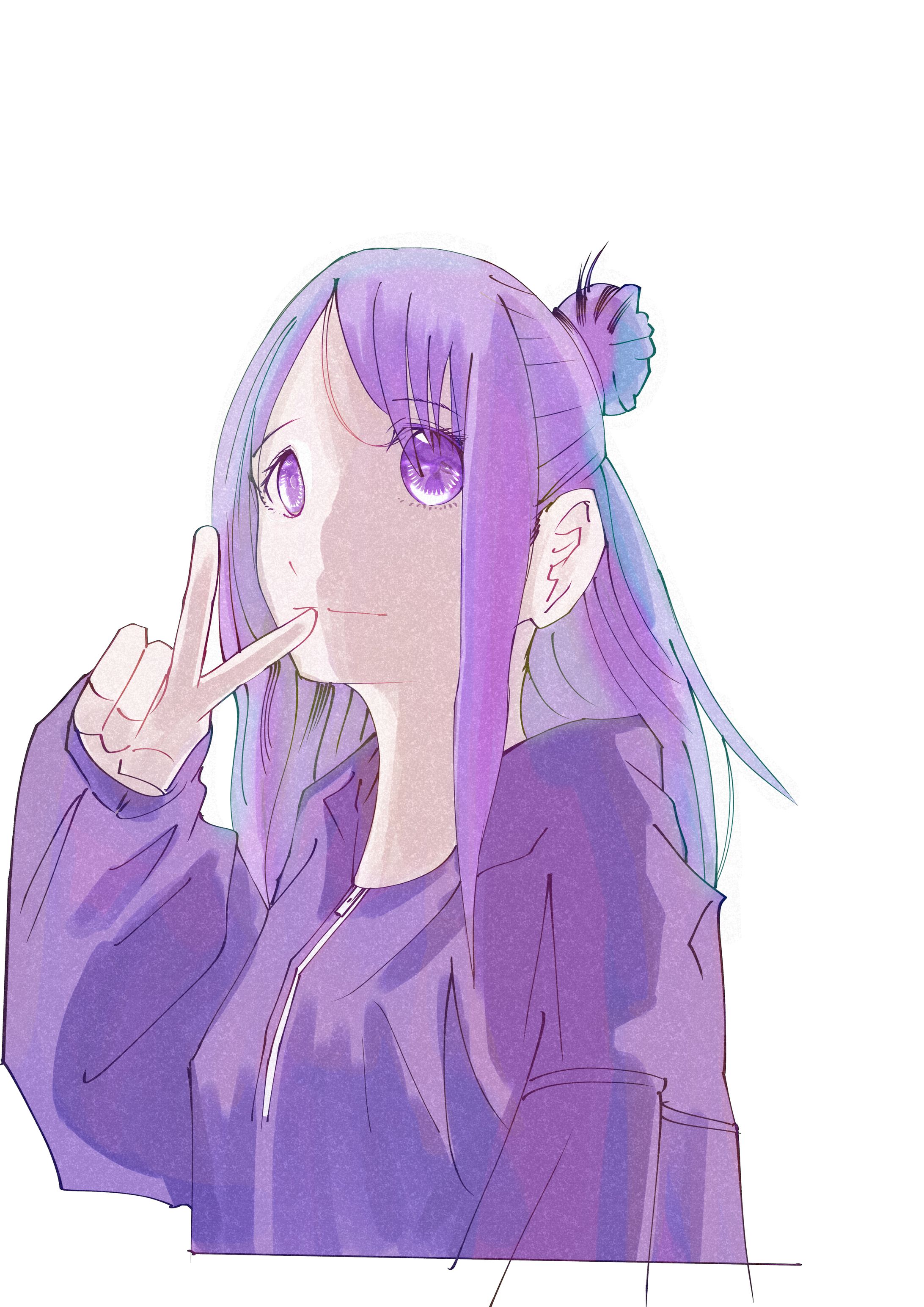 オリジナルキャラ彩色練習-1