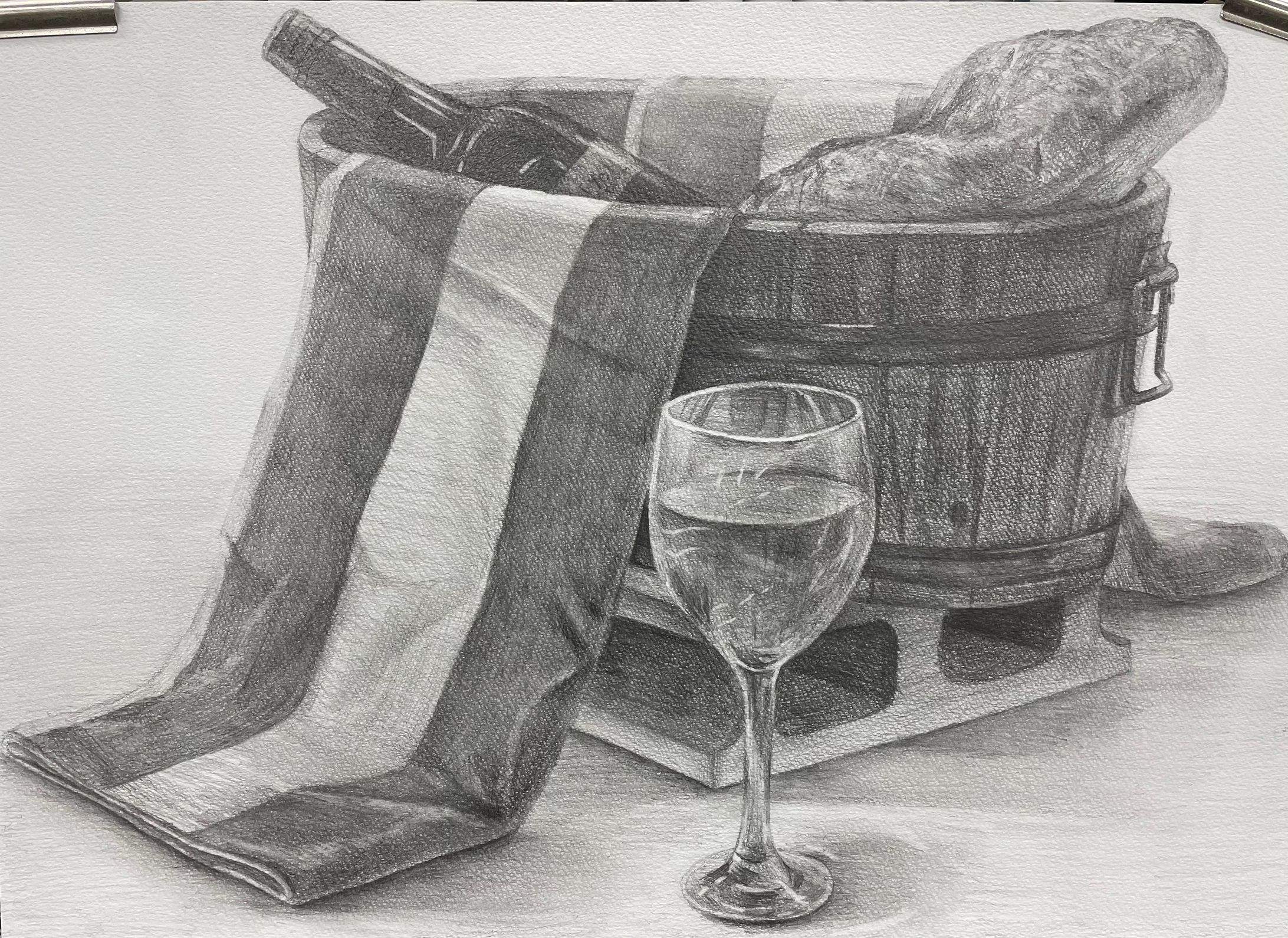 2023 デッサン制作作品-1