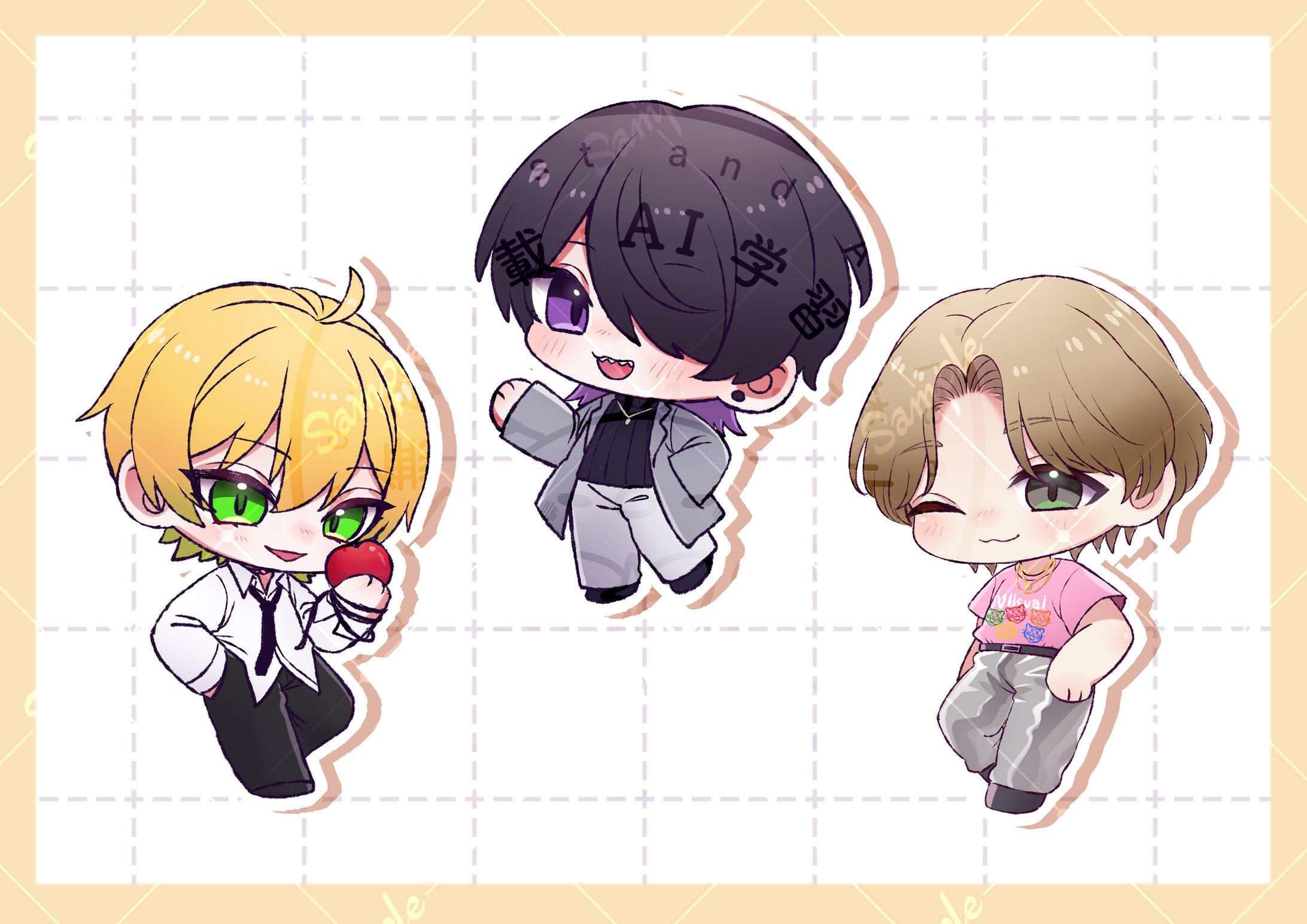 【お仕事】ラフミニキャラ-1