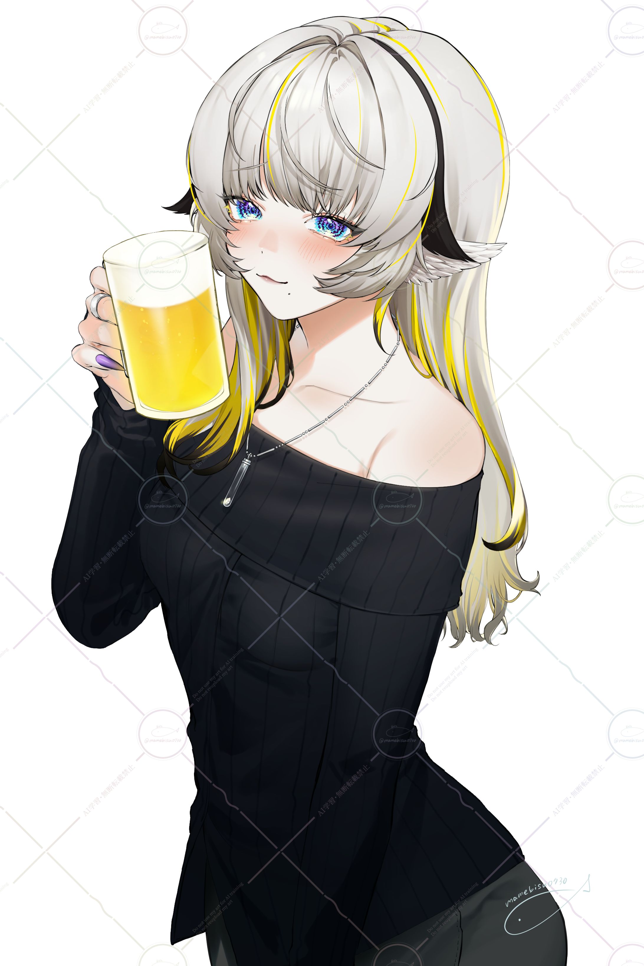Vtuber『九來』様　FC配布用イラスト 2026.1-1