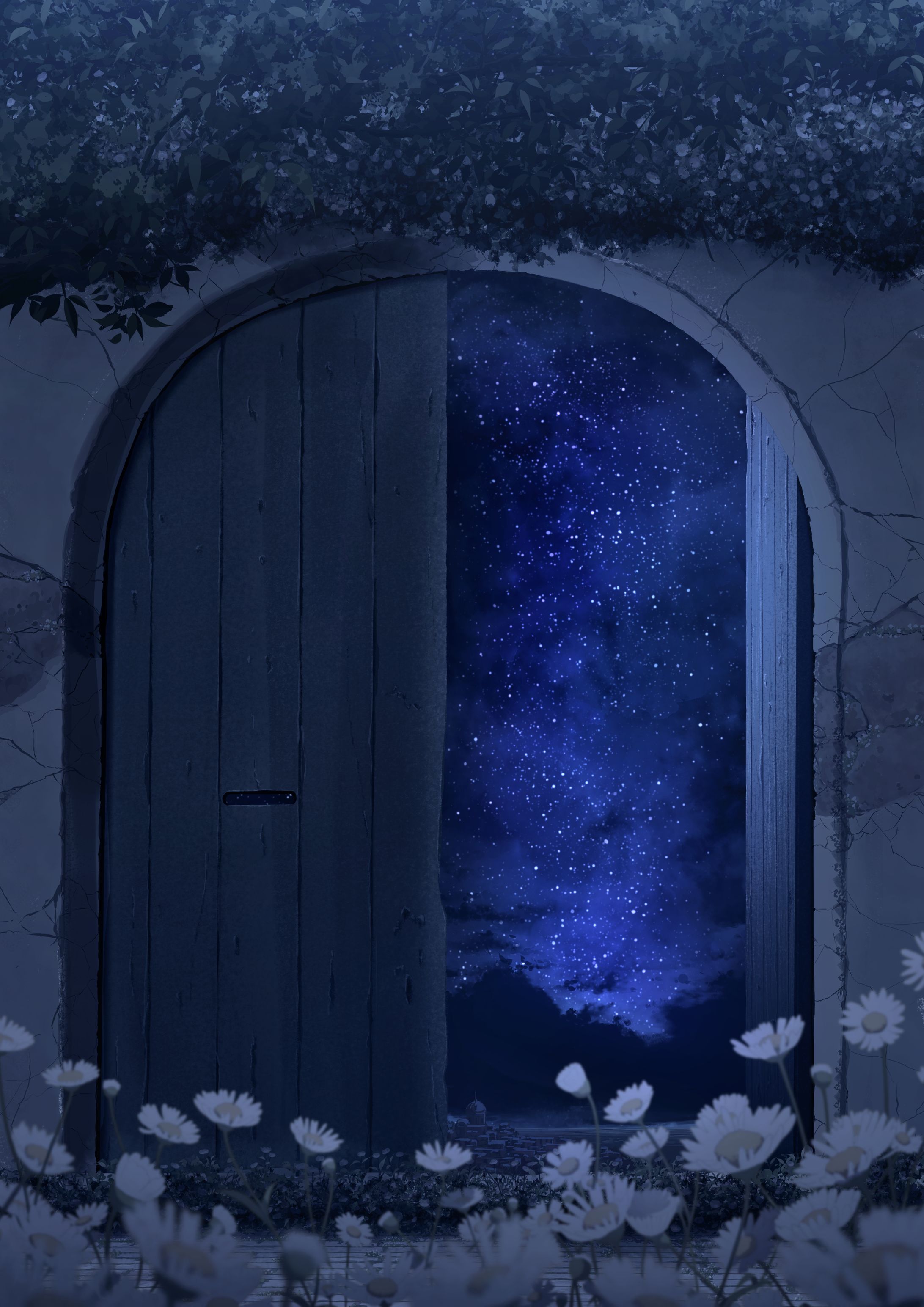 趣味絵 背景差分 夜-1