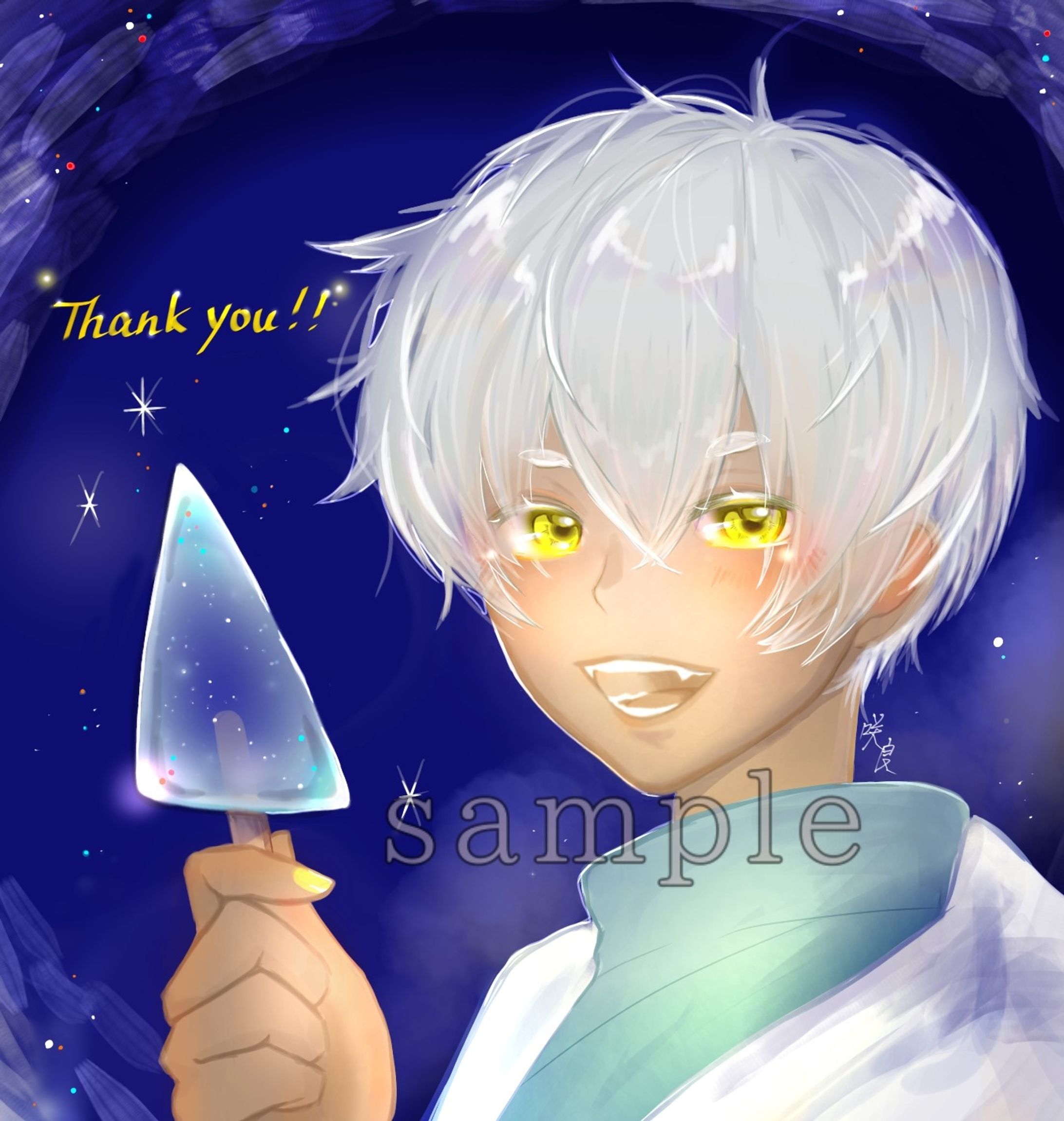 二次創作 友人へのお礼絵-1