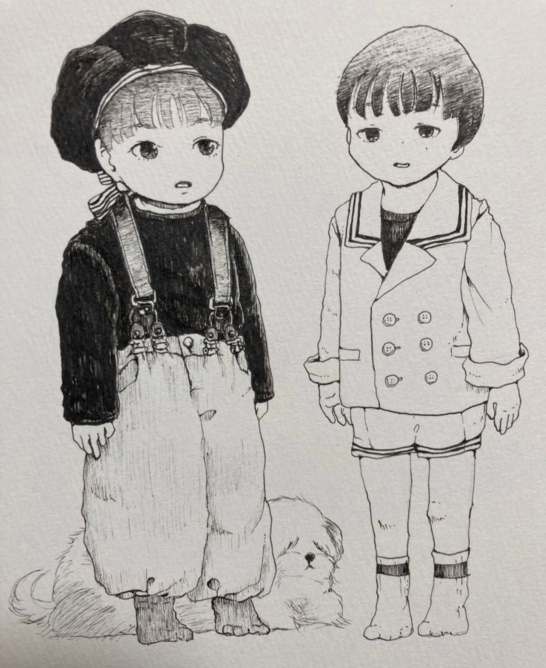 【参考】ペン画（3枚）-1