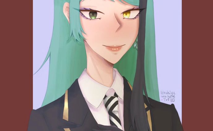 genderbending all the (NRC student) characters from twst at random bc why not. drawing on iPad is very painful T.T

I totally did not forget to put in my favorite character's name and dorm into the spin the wheel thing

~~~
#jadeleech #twistedwonderlandfanart #twistedwonderland #twst #jade #jadeleechfanart #genderbend #jadeleechgenderbend #jadetwst #jadefanart #twstファンアート #digitalart #fanart #gamefanart #nrc #nightravencollege