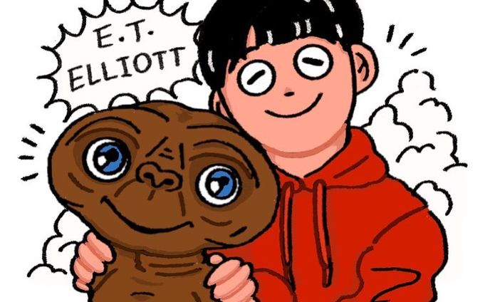 【E.T.】
今日もE.T.

#instaart #illustration #art#instagood#illustrations #design#colorful #et #イラストレーション #イラスト#カラフル#いらすとぐらむ #いらすと