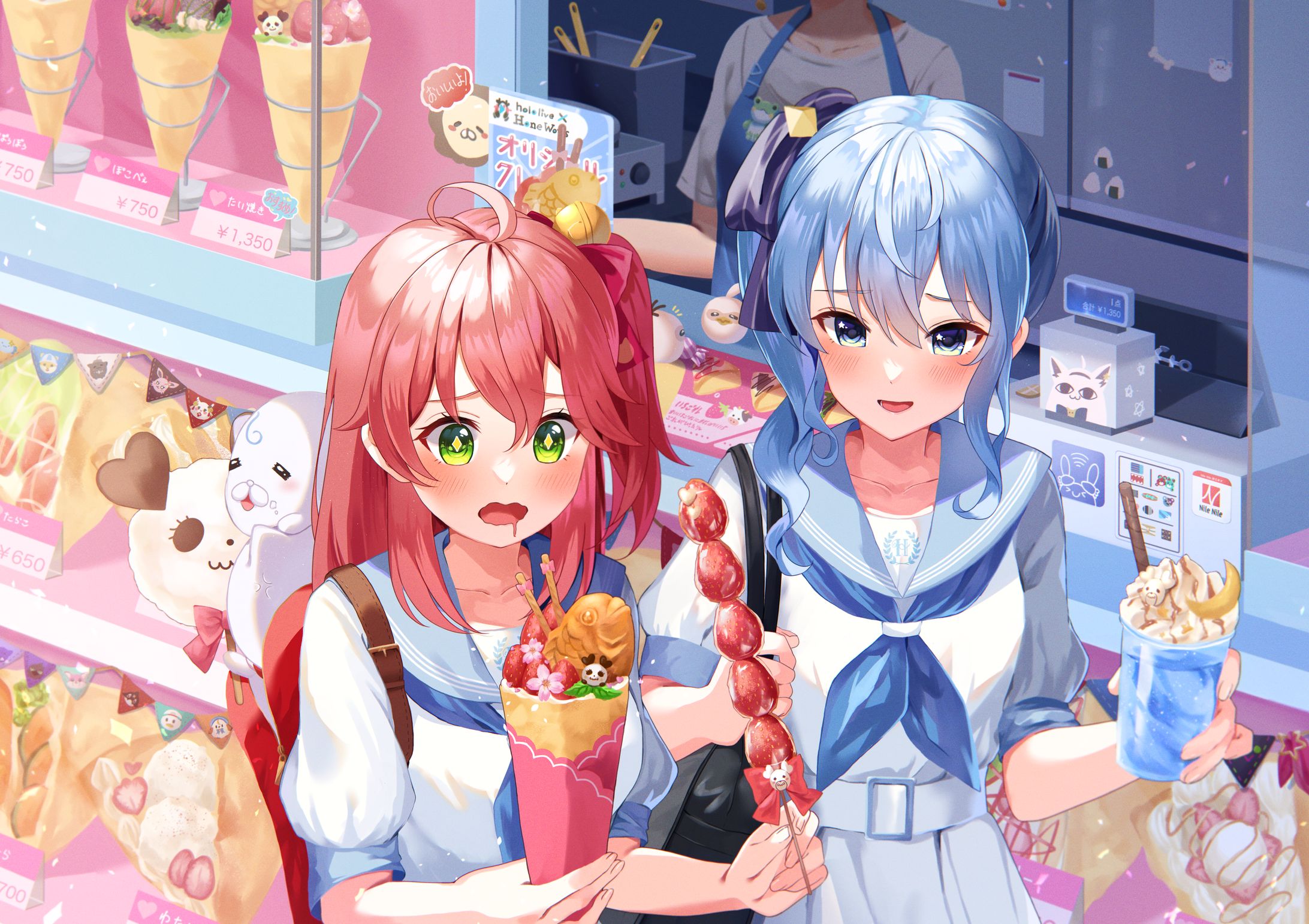 《Fan Art》放課後の食べ歩き-1