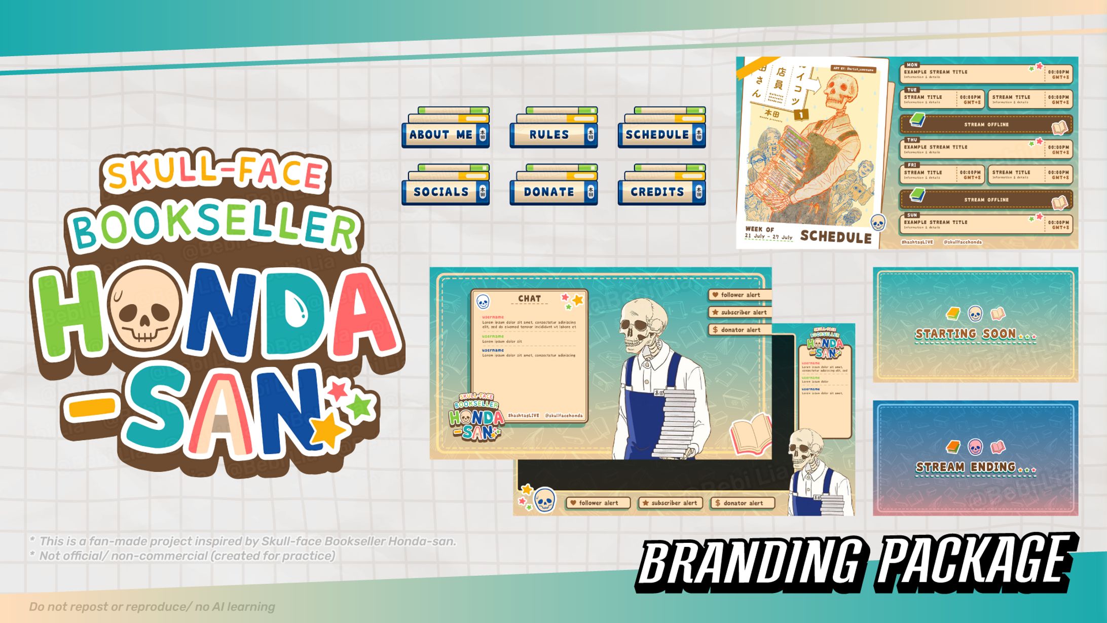 Honda-san Stream Branding Package (Fanwork)-1