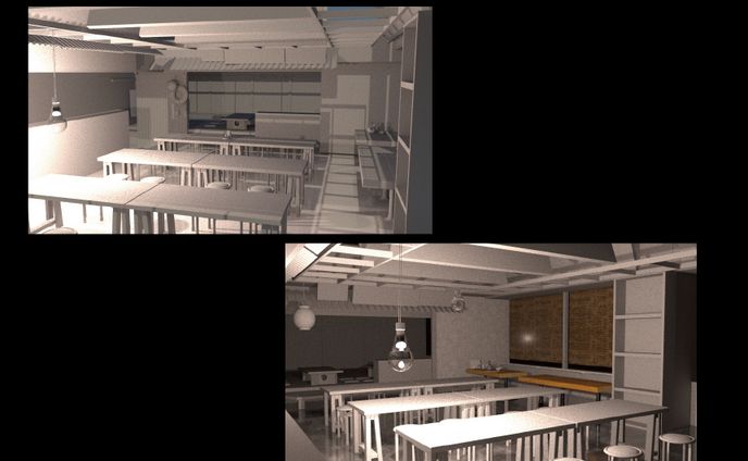 制作中３DCG （背景）