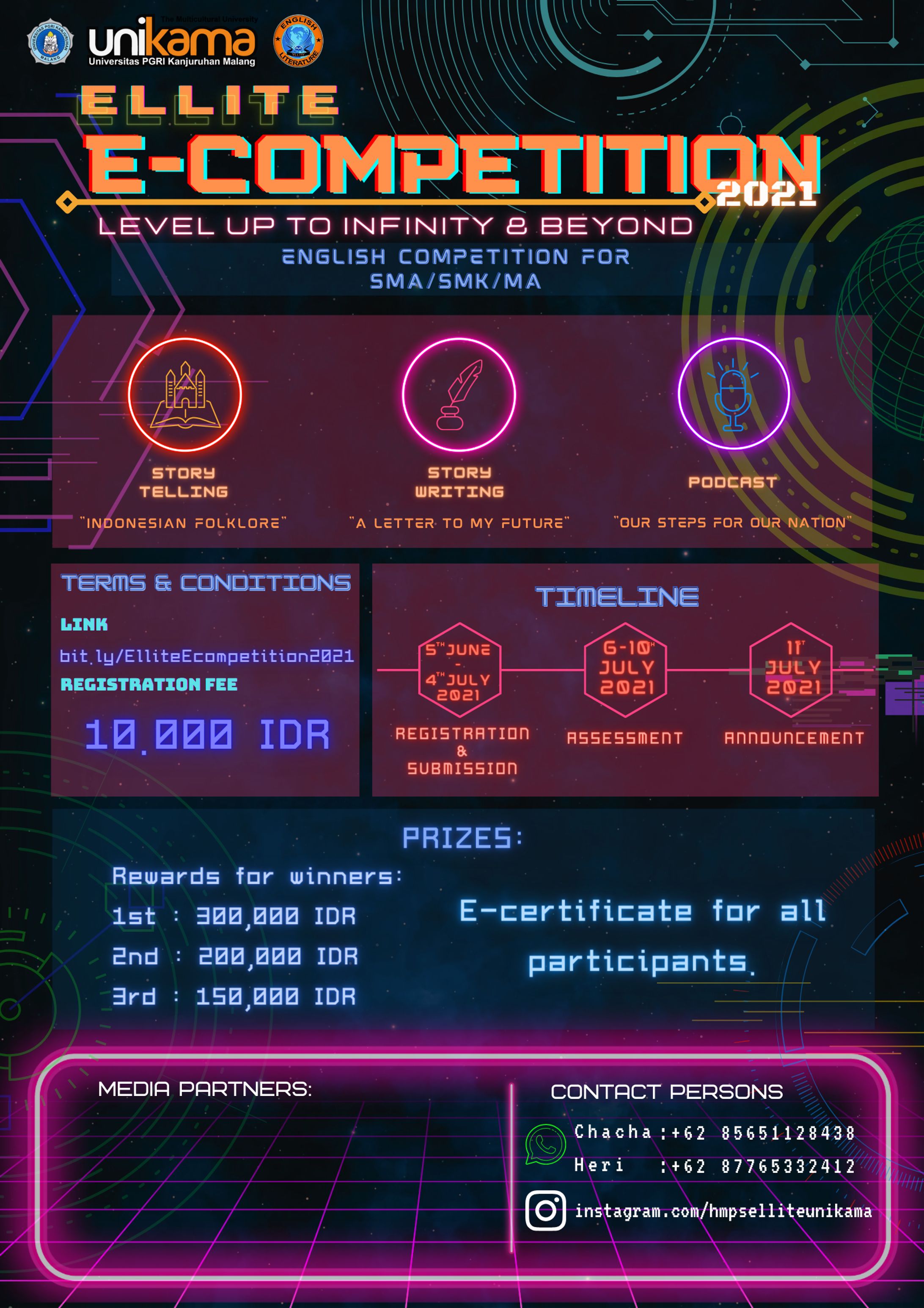 Poster for ELLITE E-Competition 2021-1