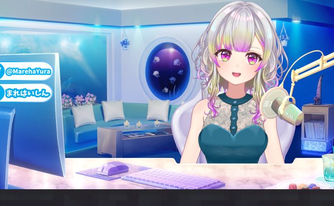 稀波ゆら様 配信背景