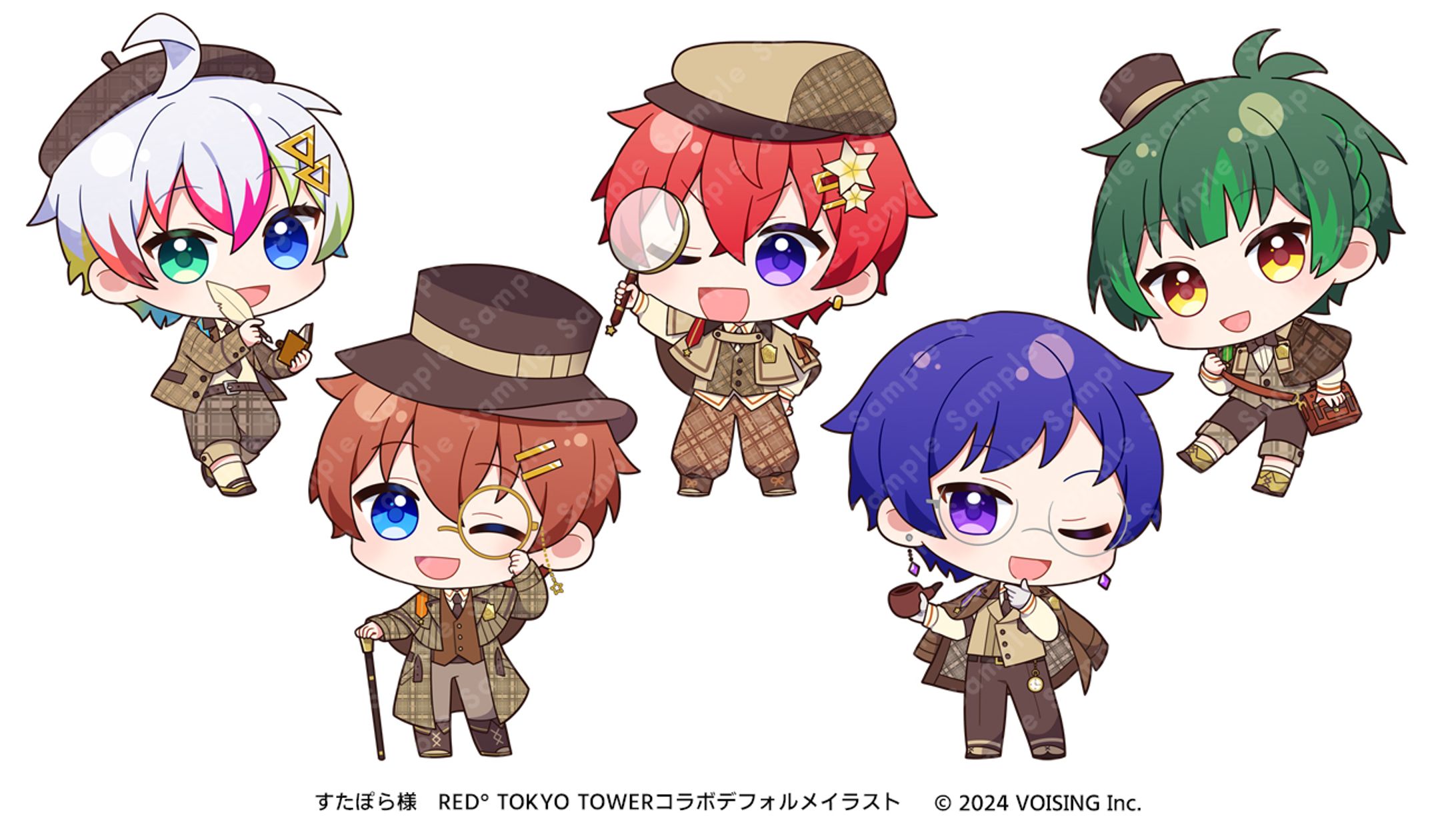 株式会社VOISING『すたぽら』様　RED° TOKYO TOWERコラボイラスト-1