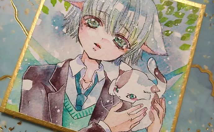 「木漏れ日と空色の猫」
⁡チョコミント展8に参加中です💙🤎
⁡
⁡⁡#イラスト #絵 #イラストグラム #いらすとぐらむ #創作
#アナログイラスト #絵描きさんと繋がりたい #イラスト好きな人と繋がりたい #水彩 #水彩画 #透明水彩 #水彩イラスト  #男の子イラスト #art #drawing #illustration #artwork #illustragram #myart #animeart #mangaart #watercolor #watercolorpainting #watercolorart #watercolorillustration #watercolorpaint