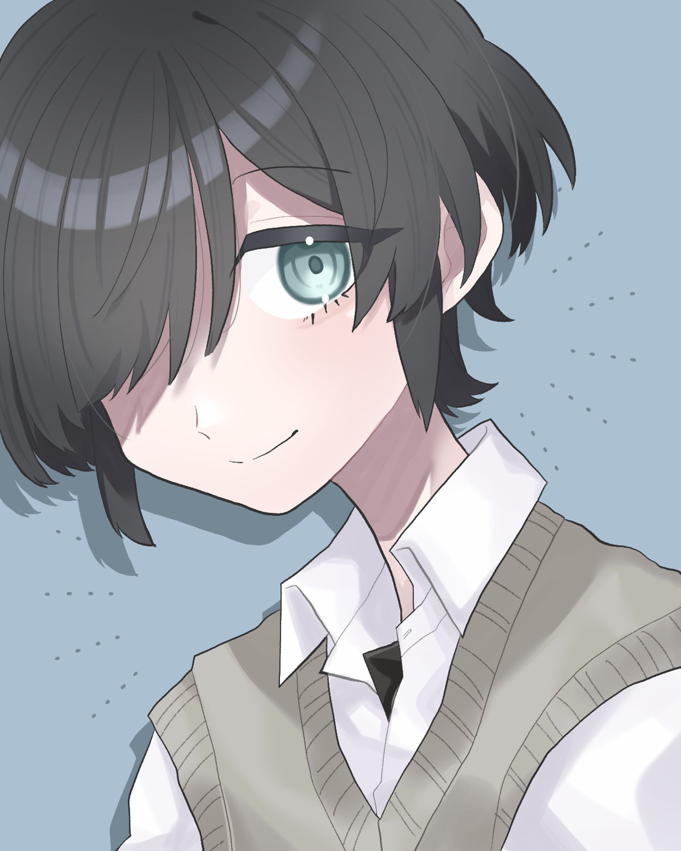 【創作】片目の笹ヶ谷くん-1