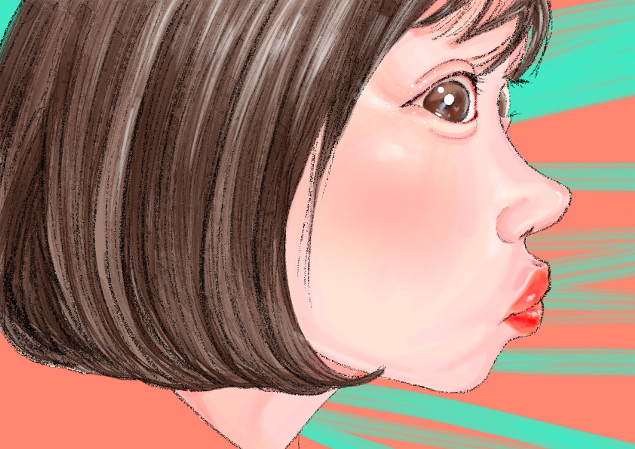 YouTuber柑橘めたるちゃん　イラスト-1