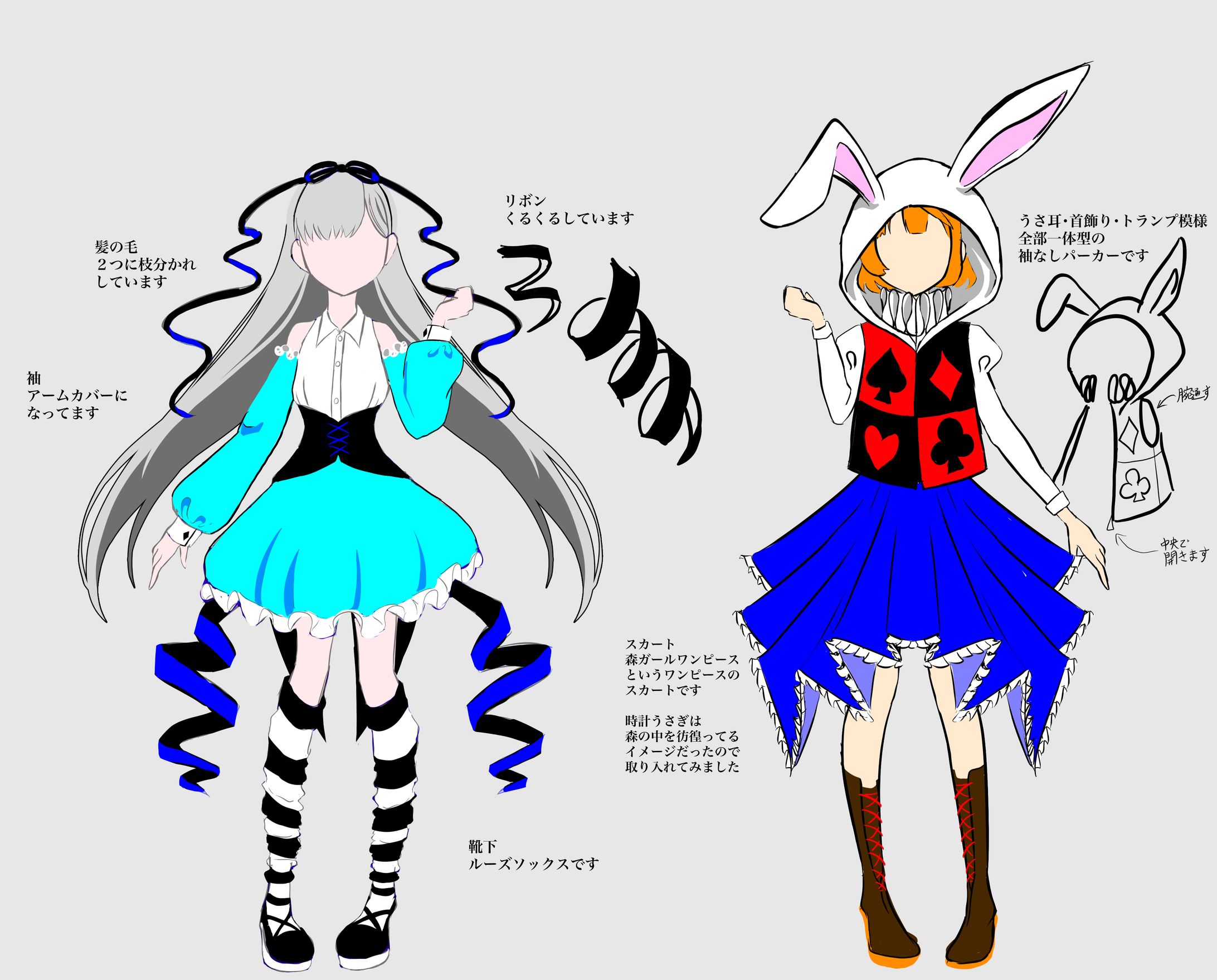 超次元アイドル【くろりあ】ハロウィンファンアート用衣装デザイン-1