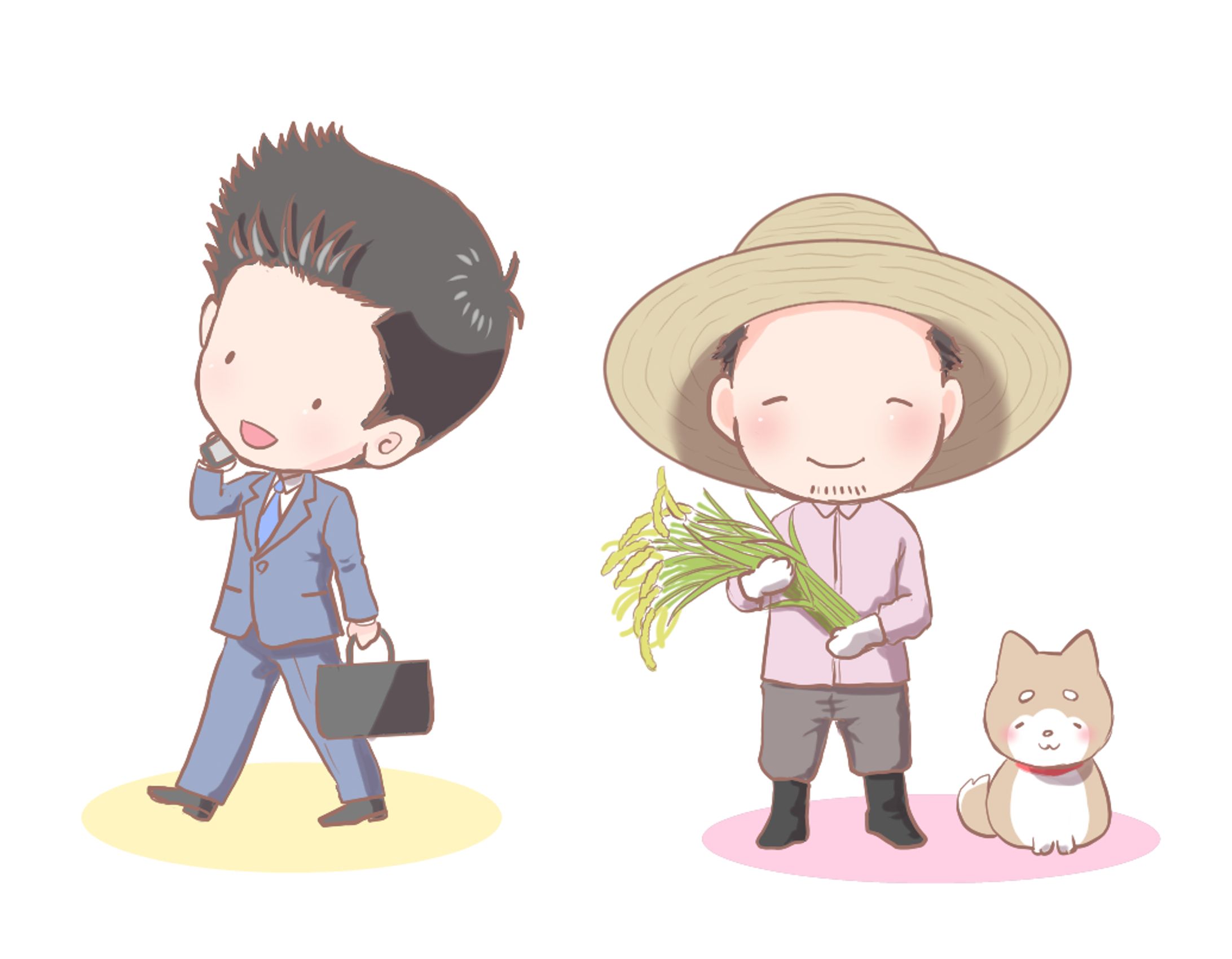 人物イラスト（ミニキャラ）-1