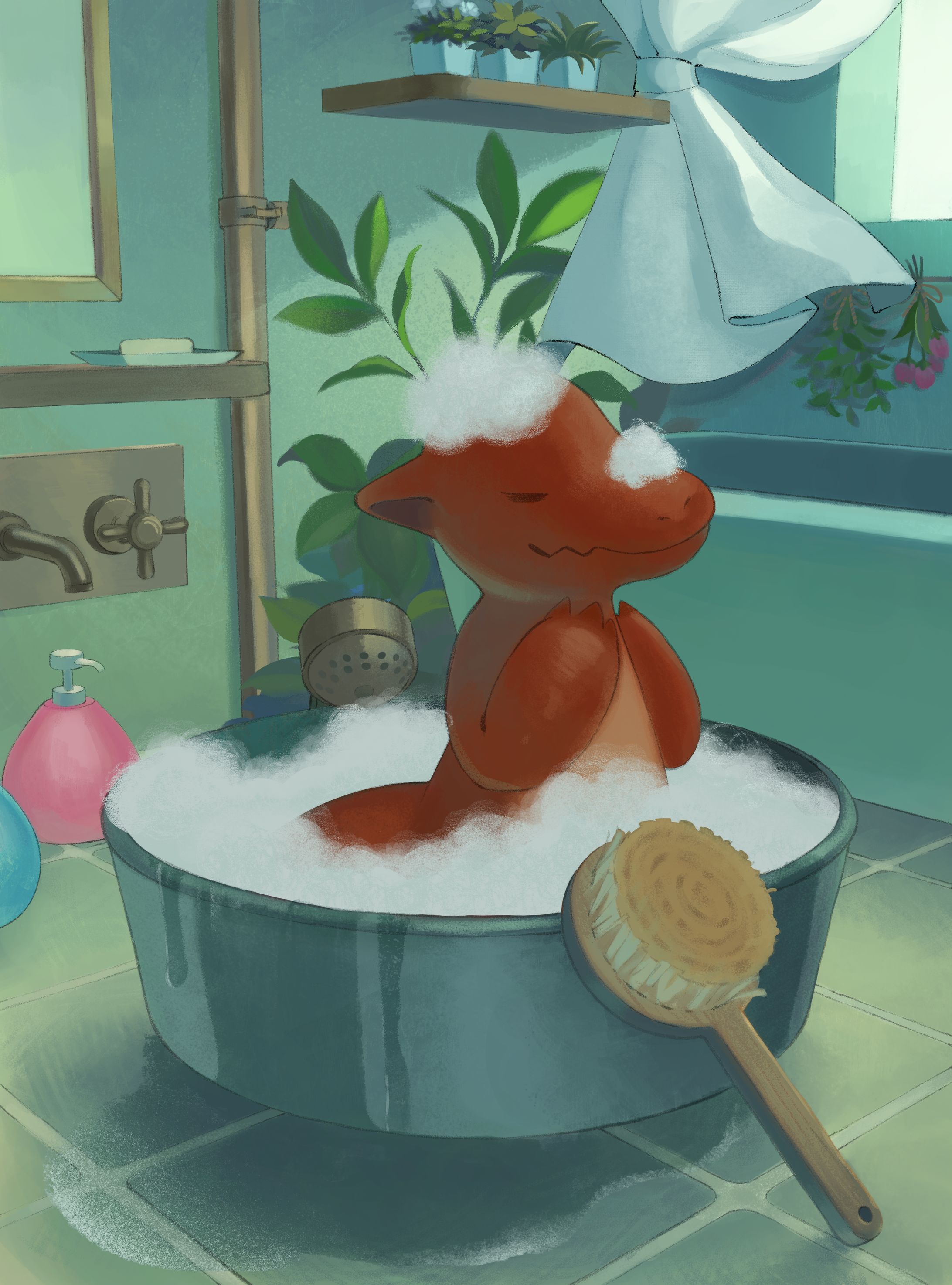 ドラゴン洗われる-1