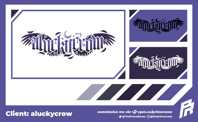 aluckycrow Logo Design