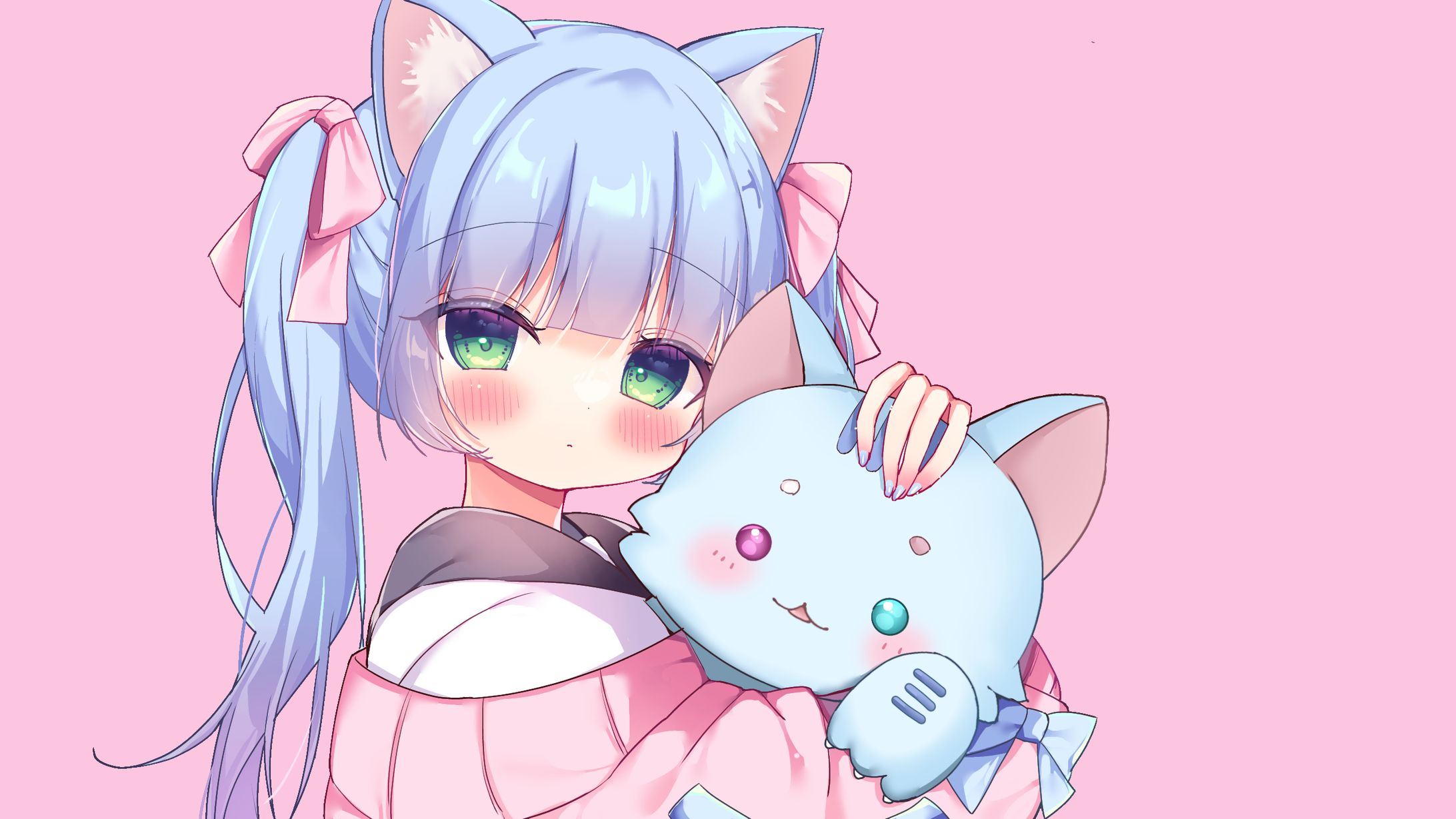 【Commission】桜桃ぱる様「撫でんな」MV用イラスト-1