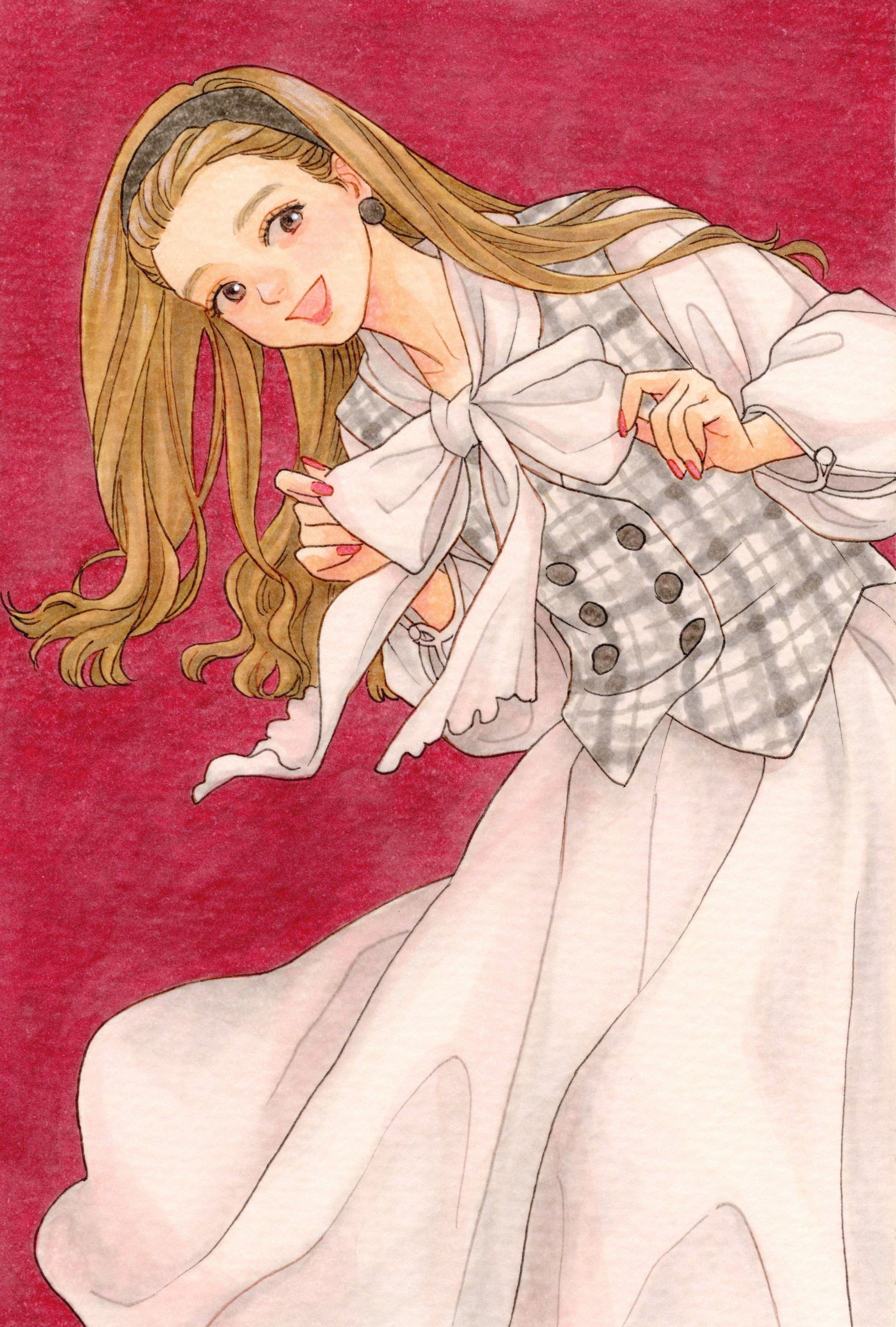 リボンタイブラウス-1