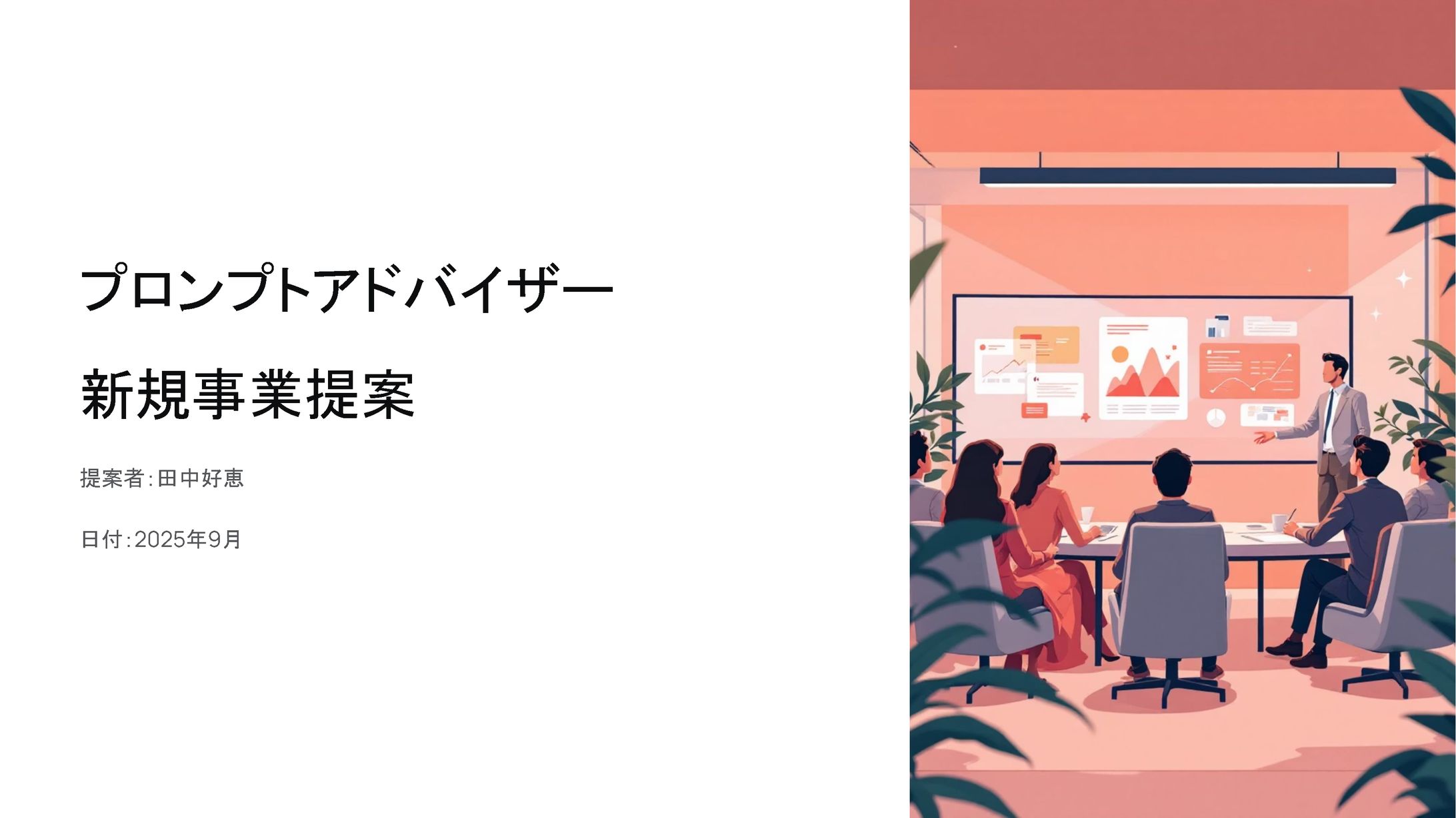 プロンプトアドバイザー新規事業提案書-1