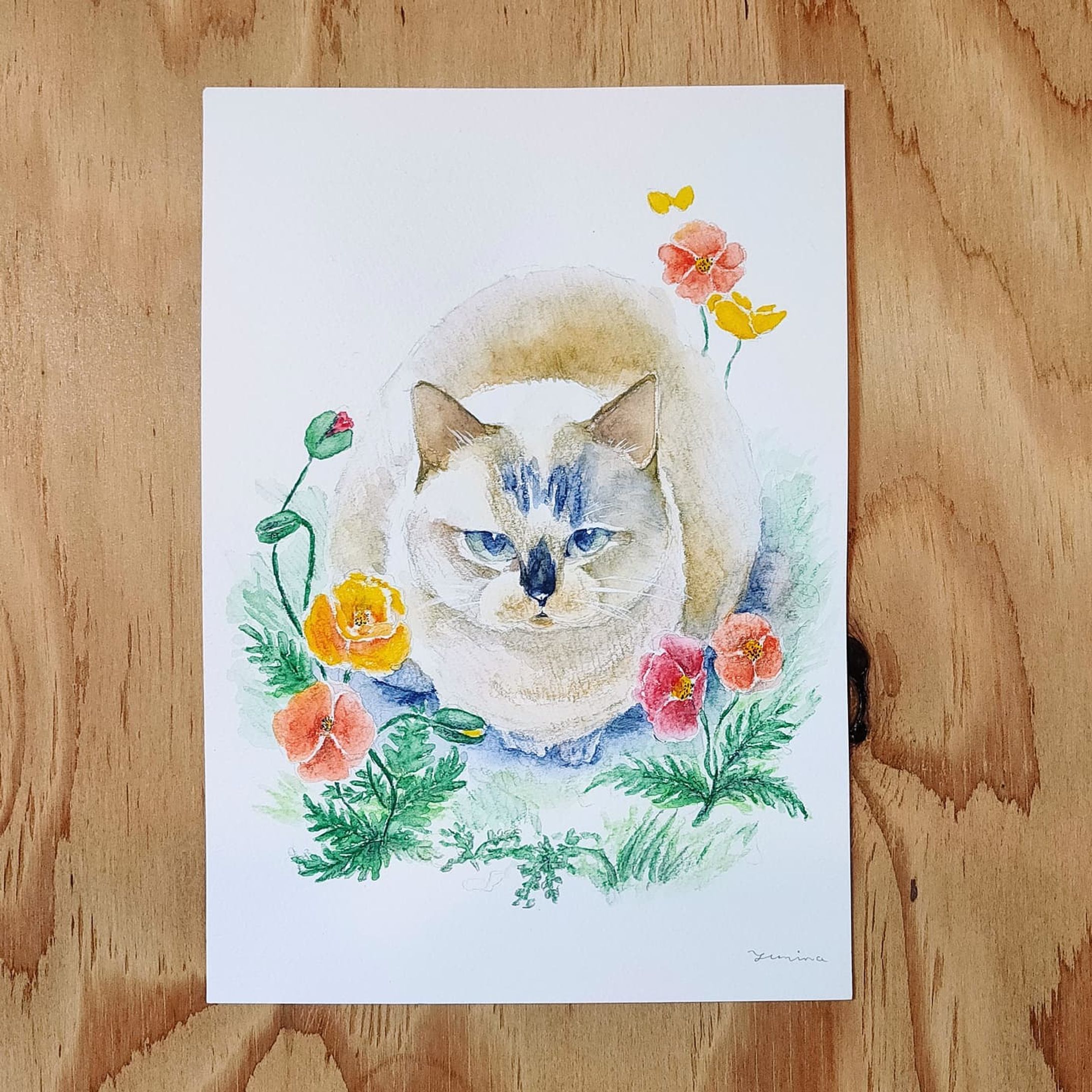 <ご依頼> 猫の似顔絵-1