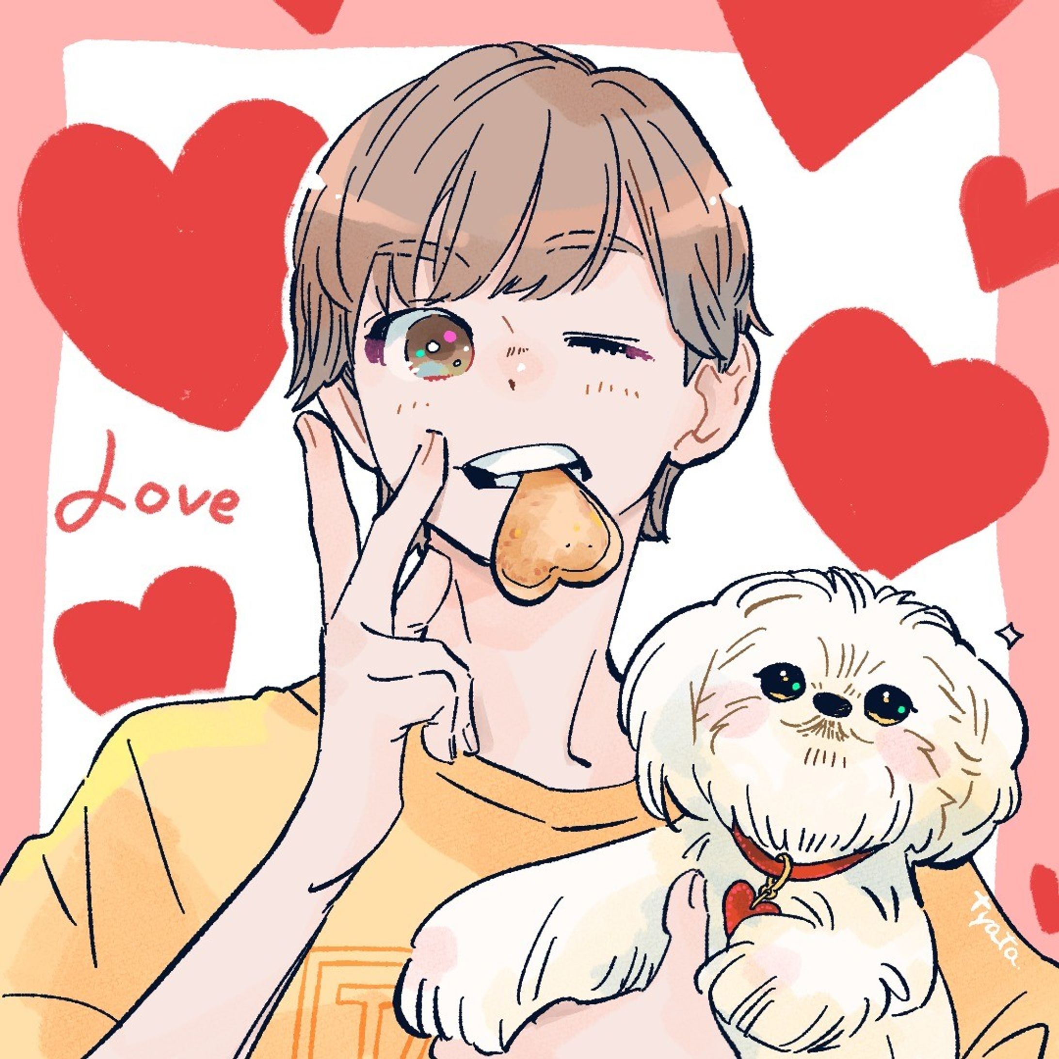#イラストレーター
#ガールズイラスト
#ボーイズイラスト
#WEB漫画
#愛犬
#Love
🧡-1