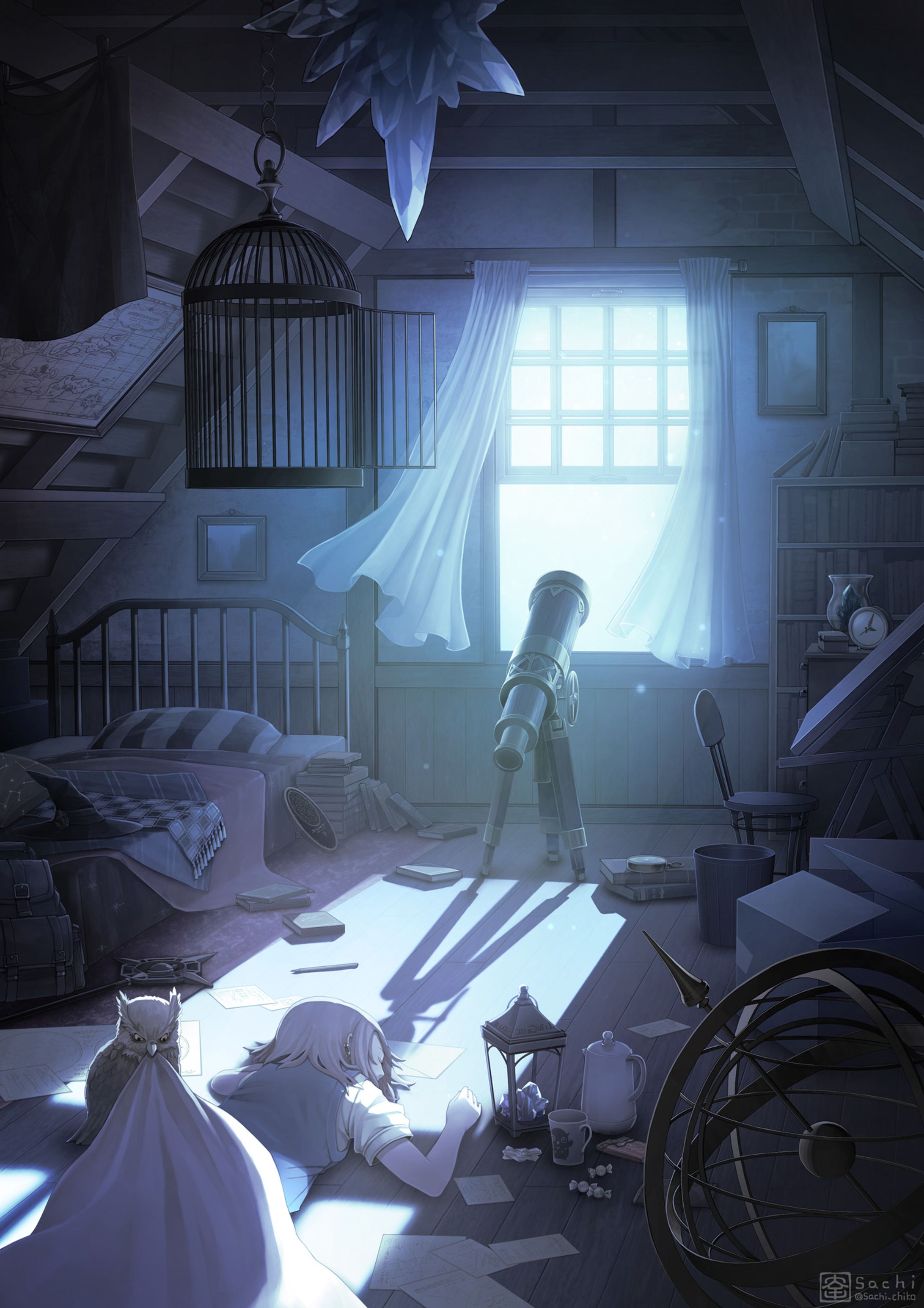 とある星術師志望の屋根裏部屋-1