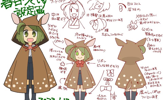 vtuber、設定画
