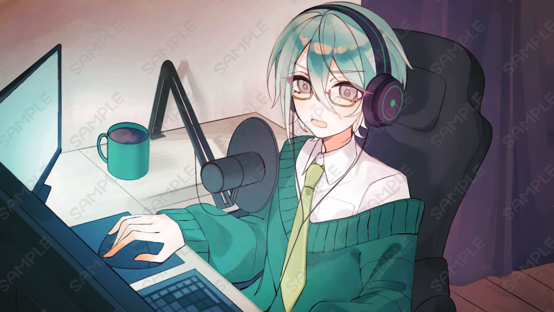 【ご依頼】配信用サムネイルイラスト-1