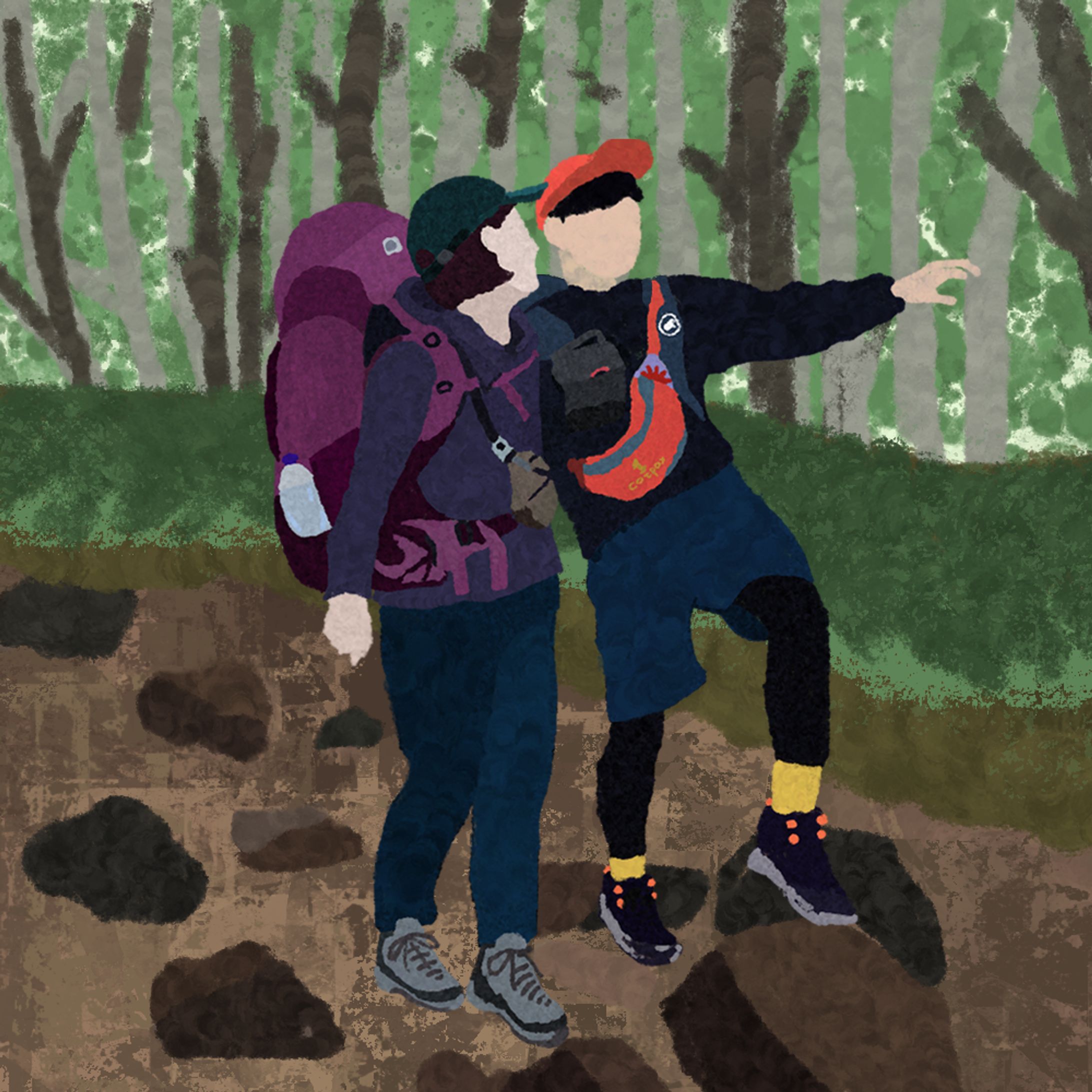 人物イラスト（自主制作）-1